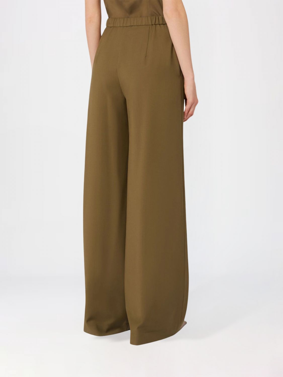 Max Mara Studio Pants Woman Kaki