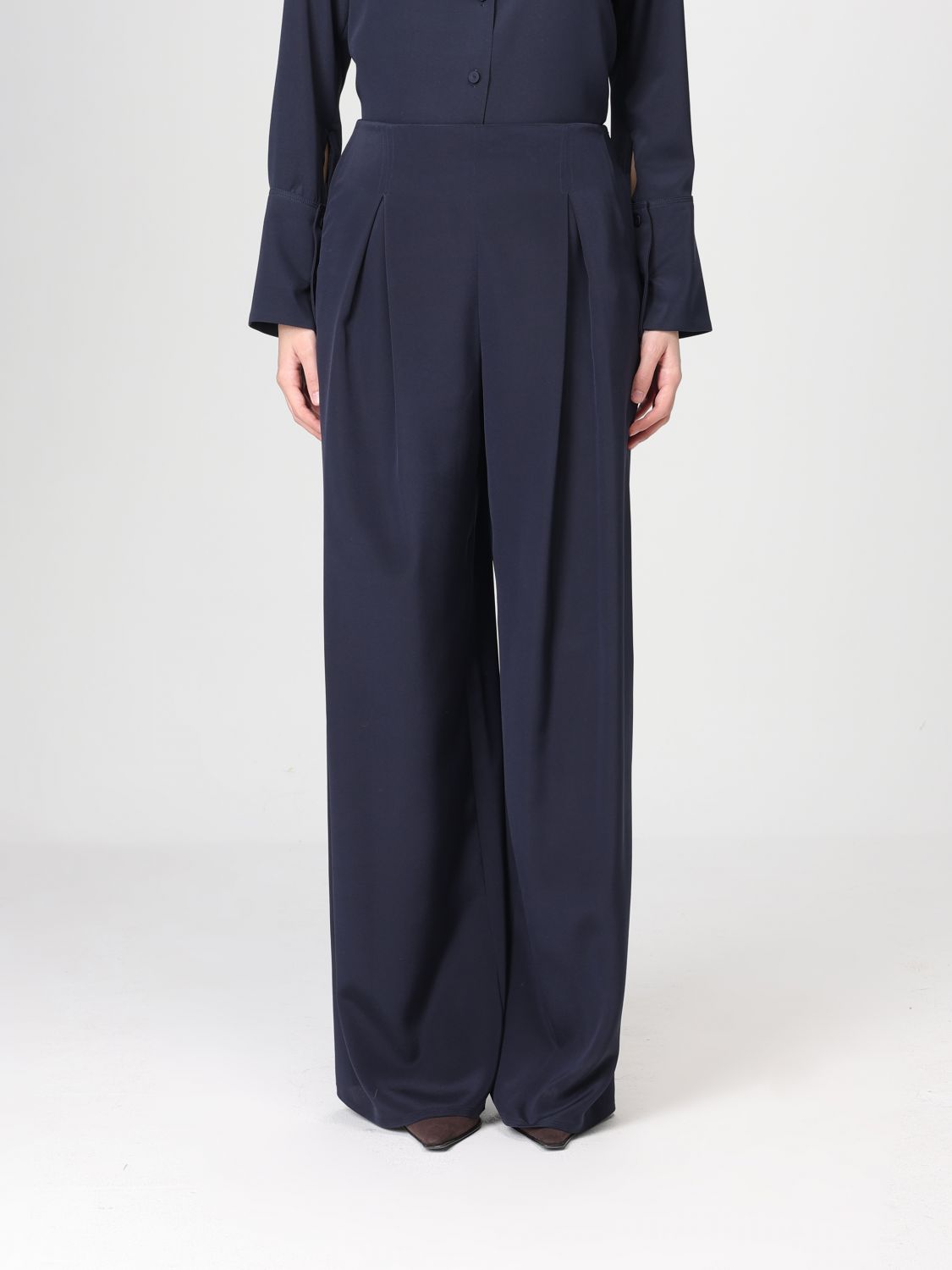 Max Mara Pants Woman Blue MAX MARA