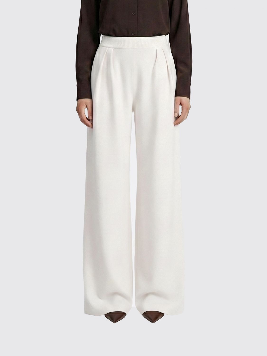 Max Mara Pants Woman White MAX MARA