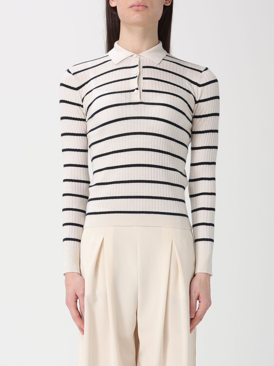 Max Mara Polo Shirt Woman Blue MAX MARA