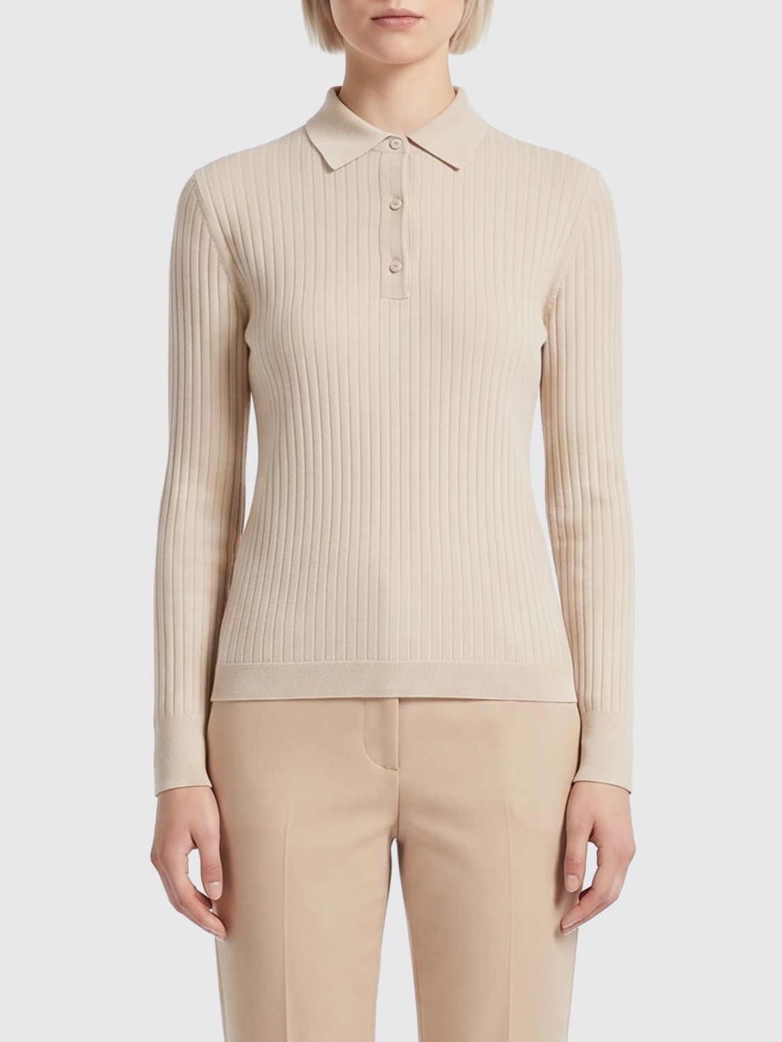 Max Mara Polo Shirt Woman Nude MAX MARA