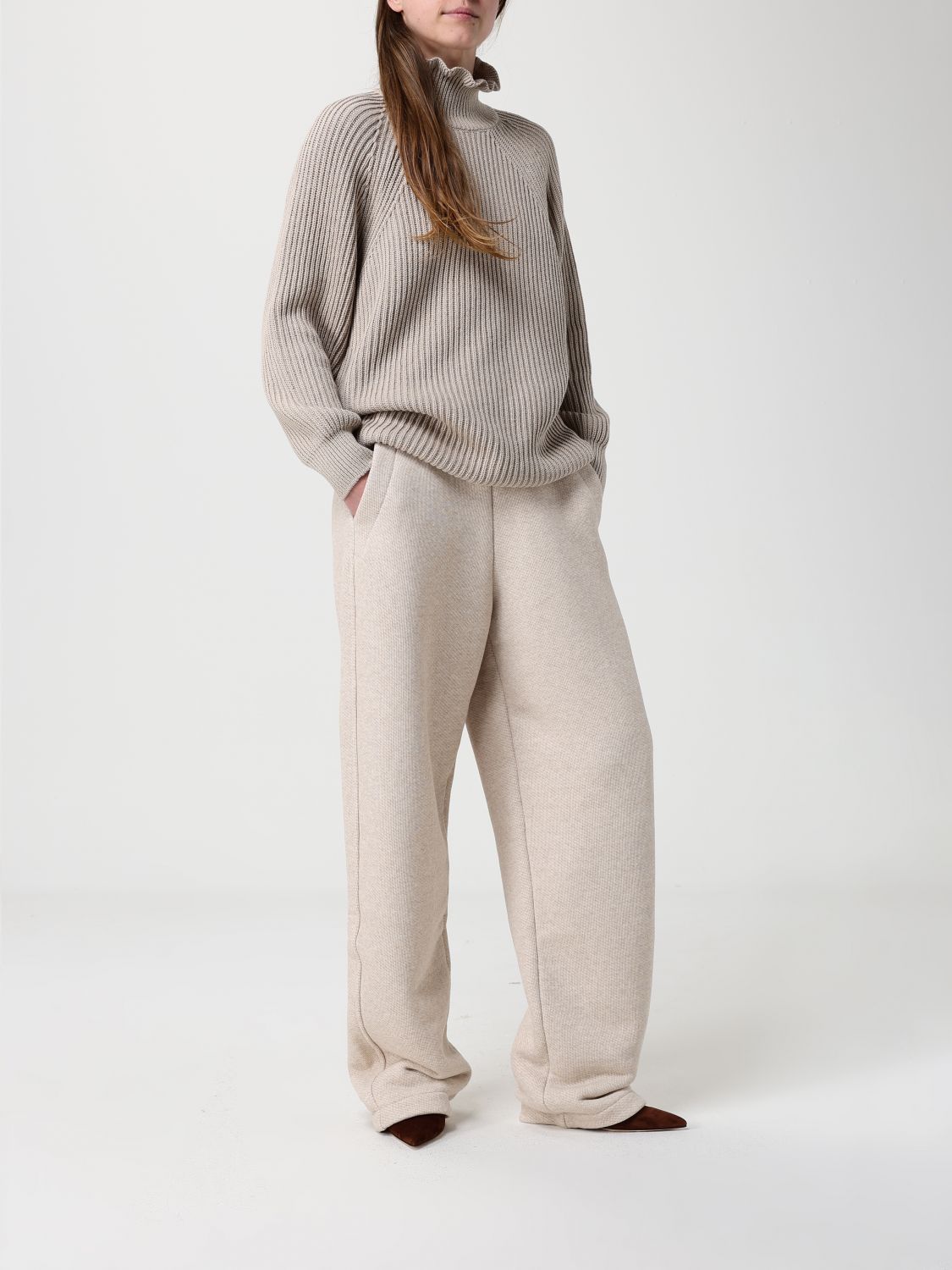 Max Mara Pants Woman Beige MAX MARA
