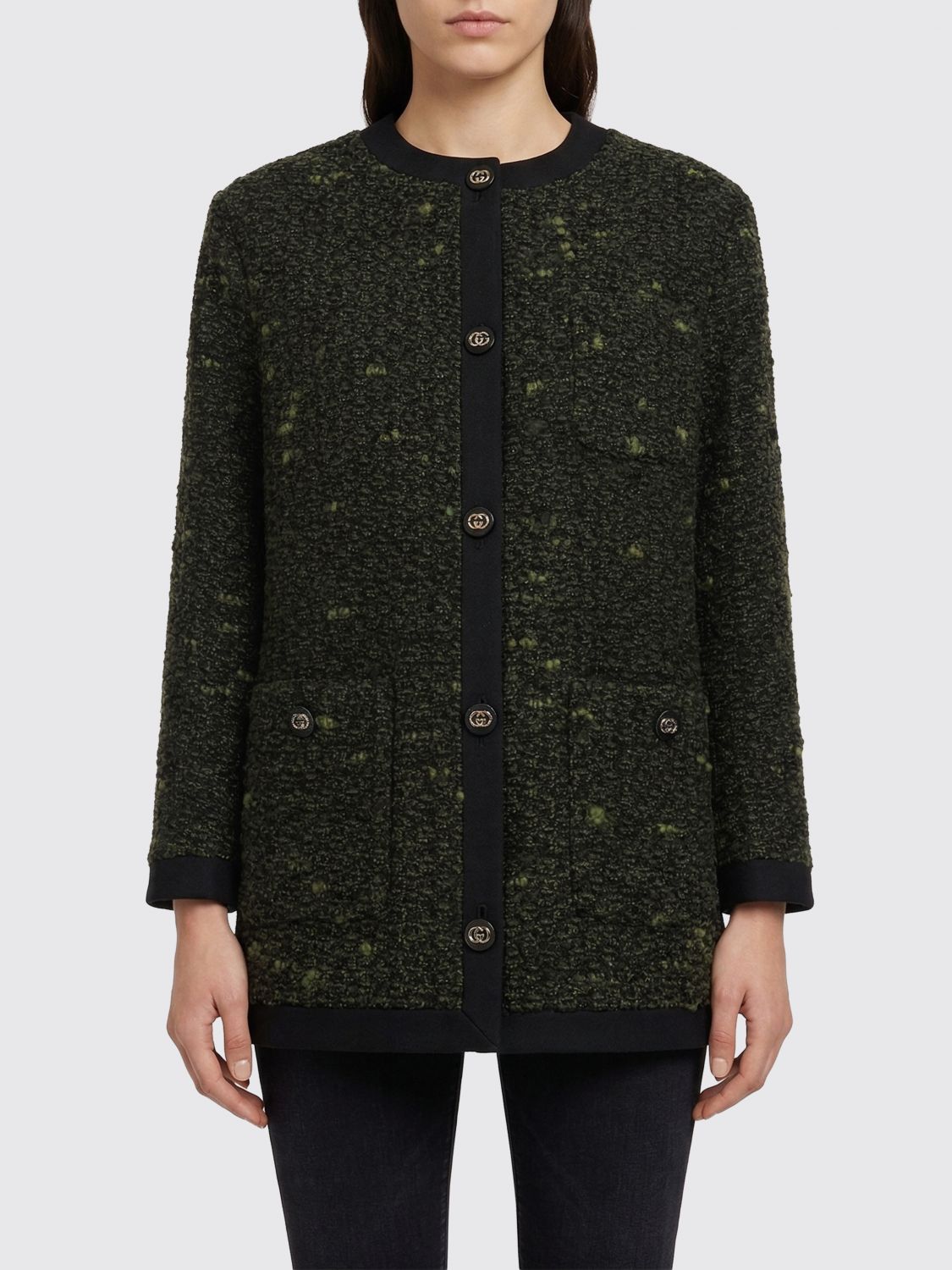 Gucci Sweater Woman Green GUCCI