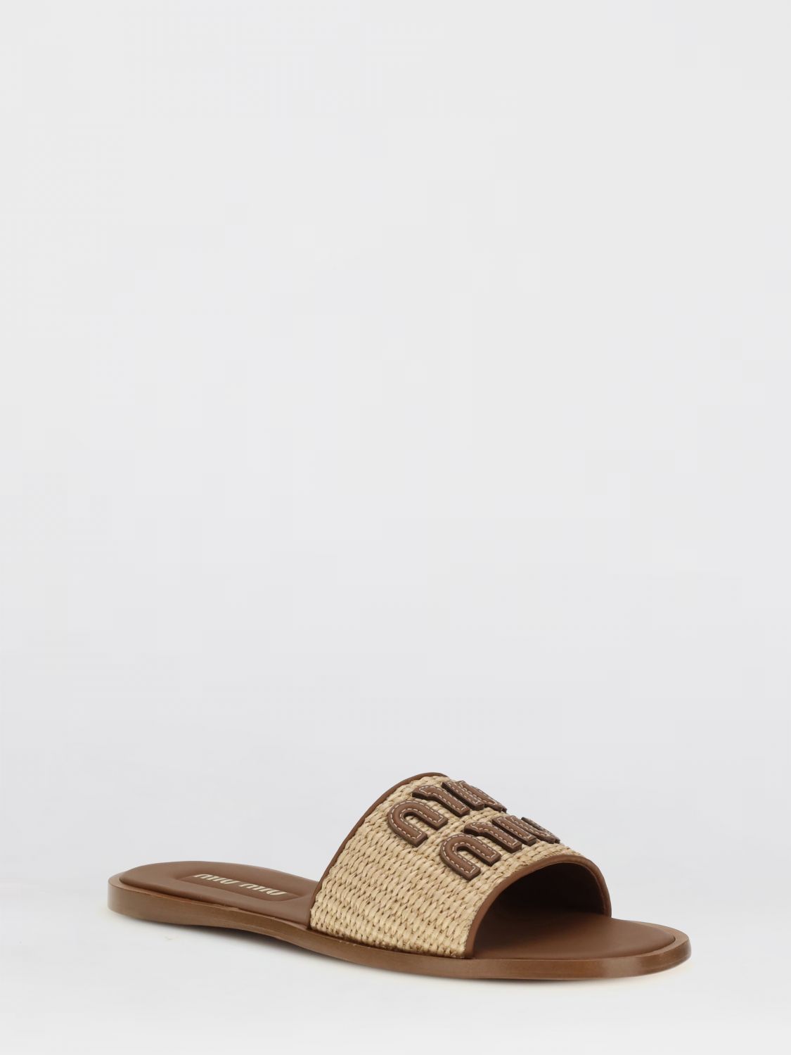 Miu Miu Heeled Sandal Woman Natural MIU MIU