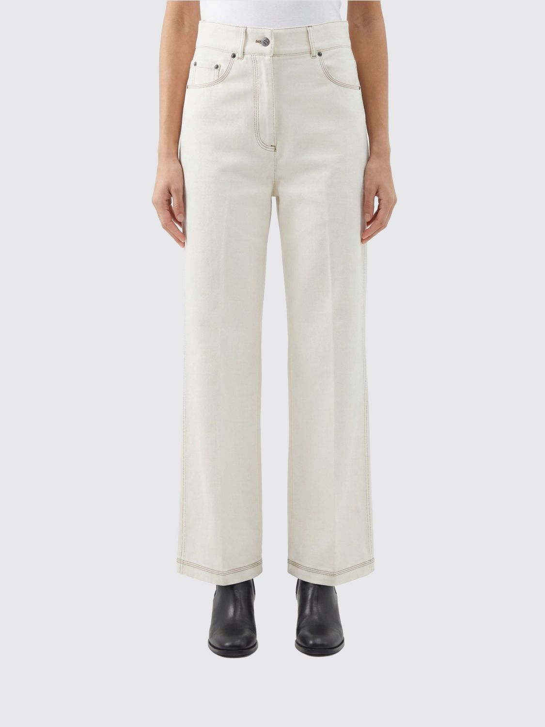 Max Mara Jeans Woman White MAX MARA