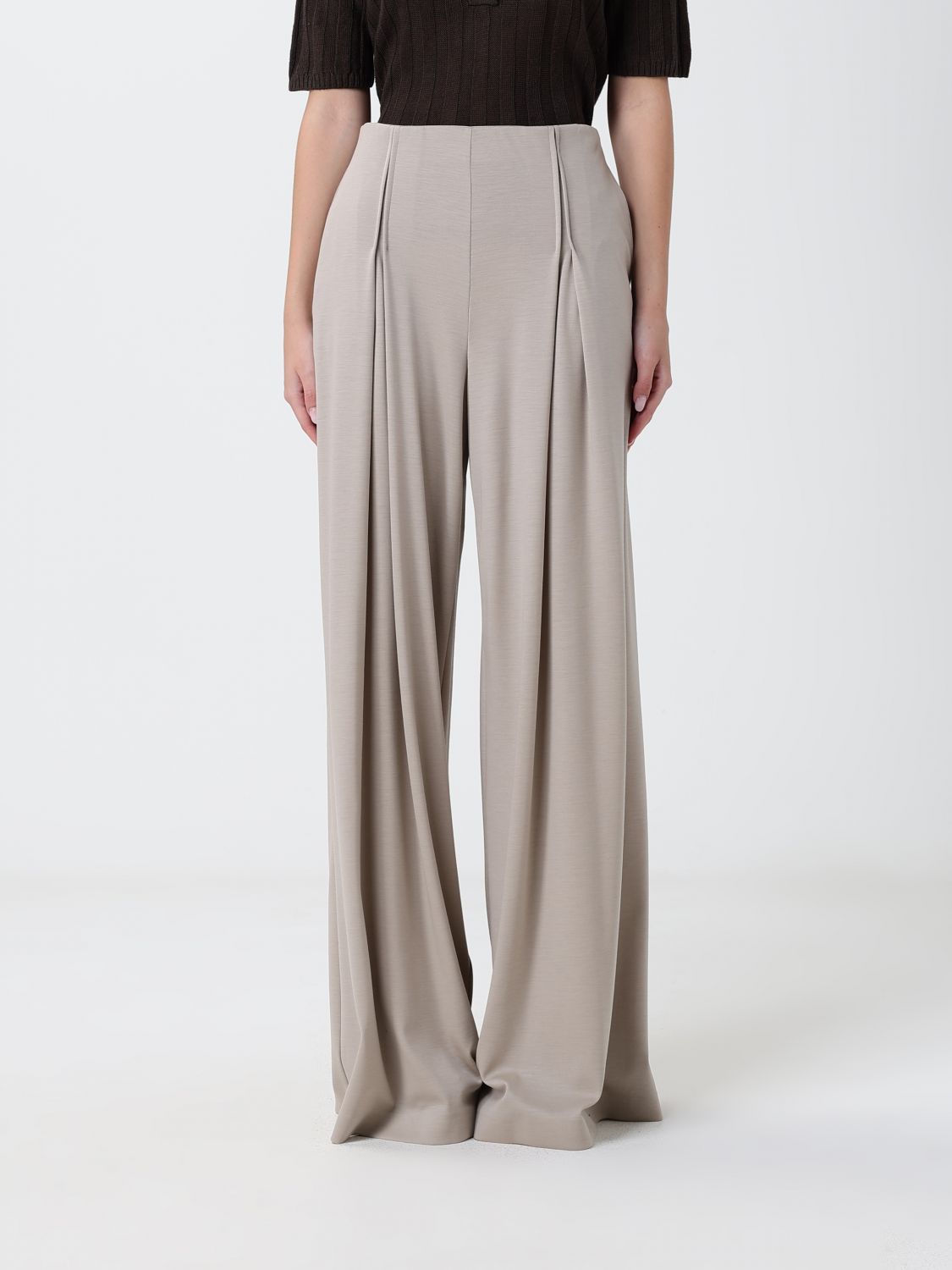 Max Mara Pants Woman Beige MAX MARA