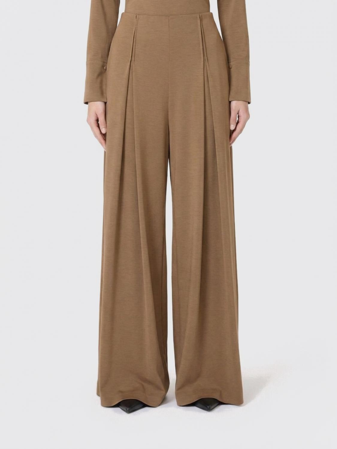 Max Mara Pants Woman Brown MAX MARA