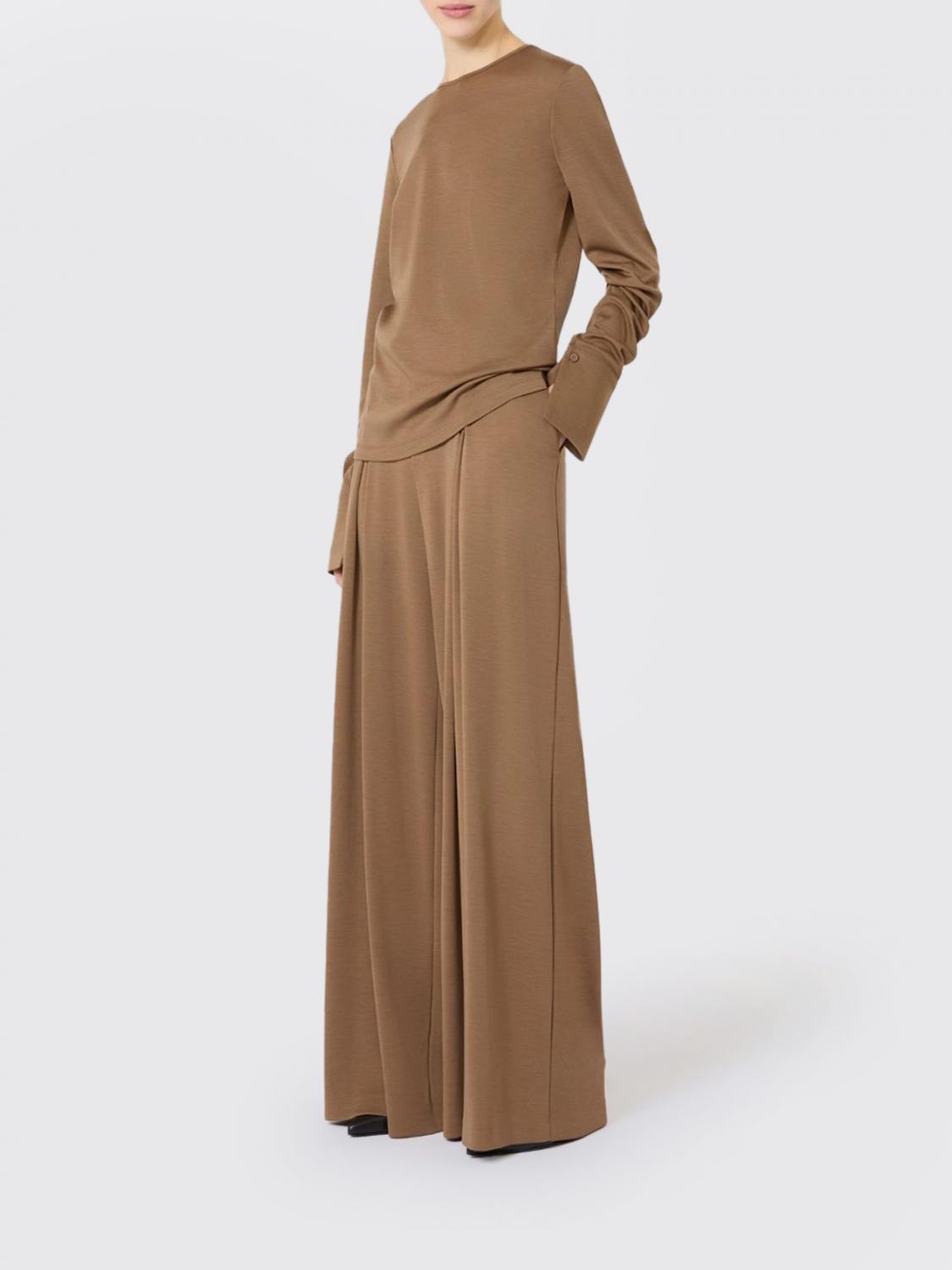 Max Mara Pants Woman Brown MAX MARA