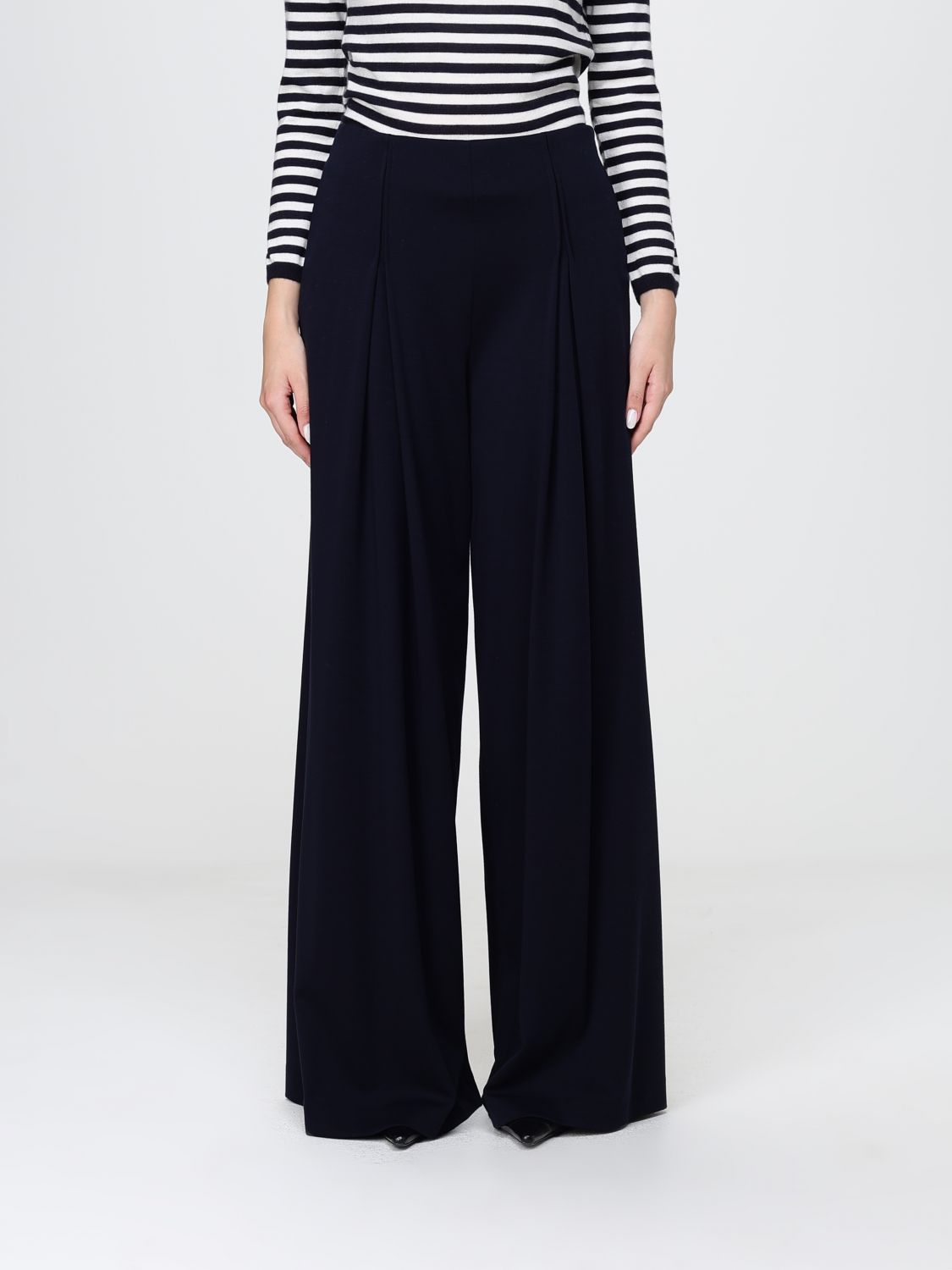 Max Mara Pants Woman Navy MAX MARA