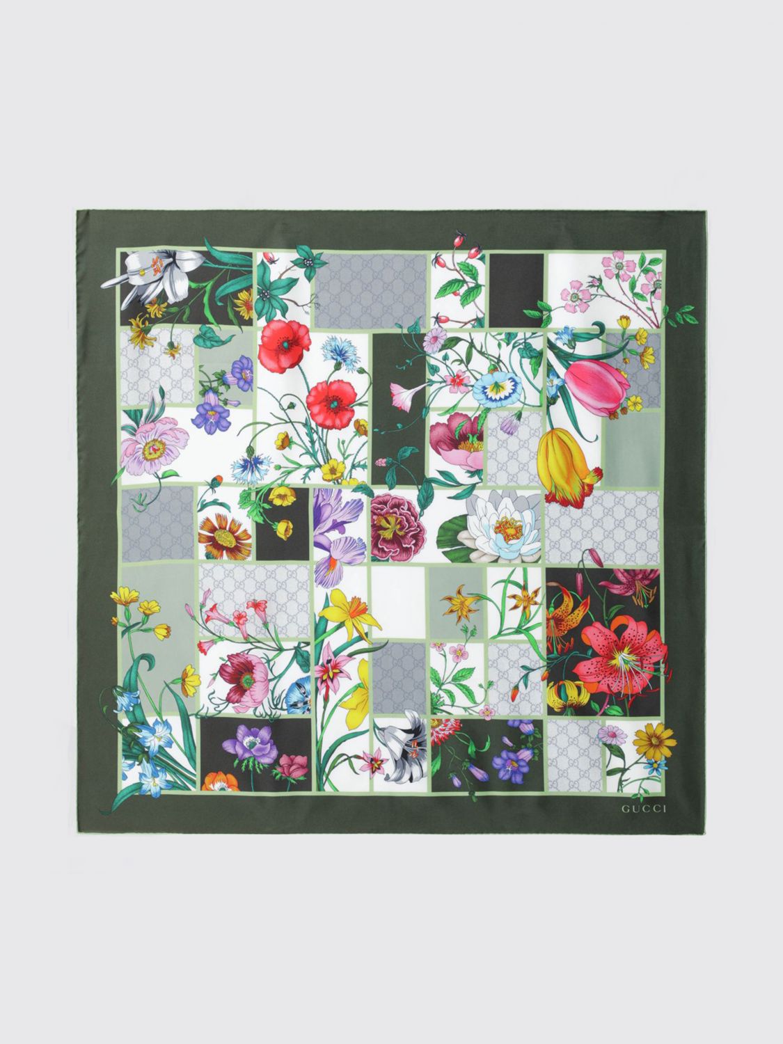 Gucci Neck Scarf Woman Green GUCCI