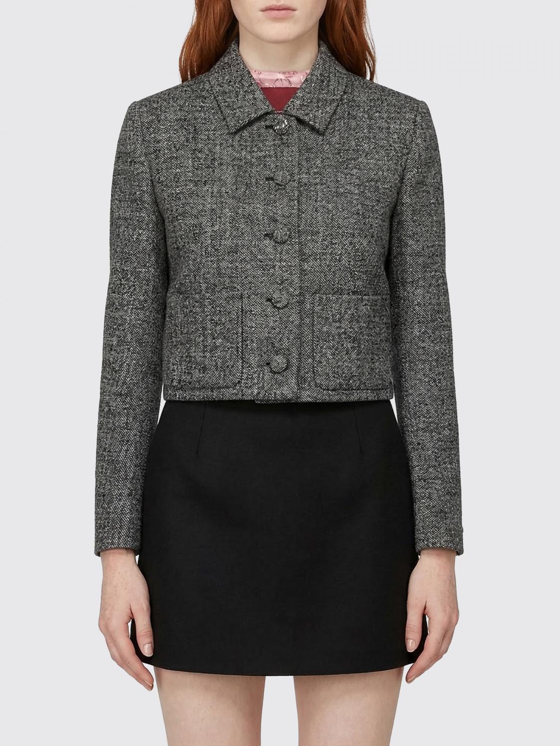 Gucci Jacket Woman Grey GUCCI