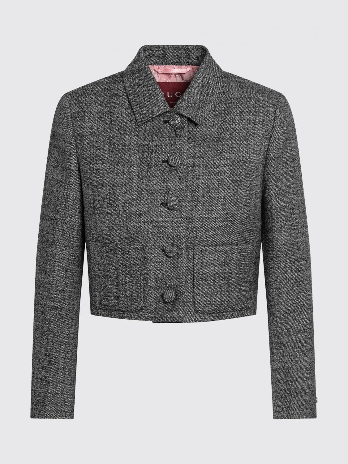 Gucci Jacket Woman Grey GUCCI
