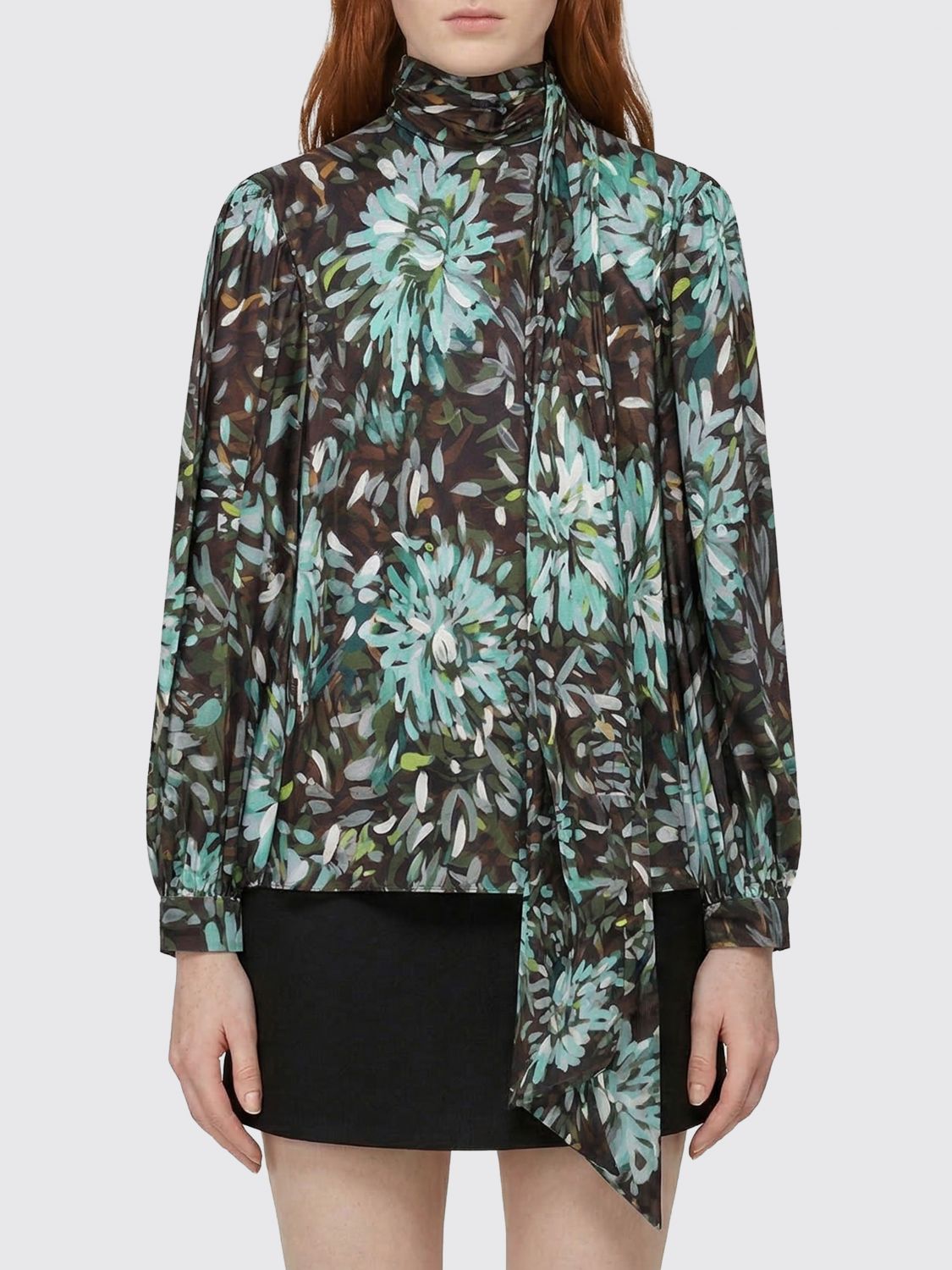Gucci Shirt Woman Gnawed Blue GUCCI