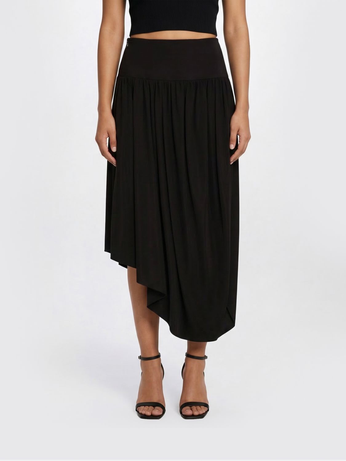 AlaiA Women Alaia Asymmetric Jersey Skirt ALAIA
