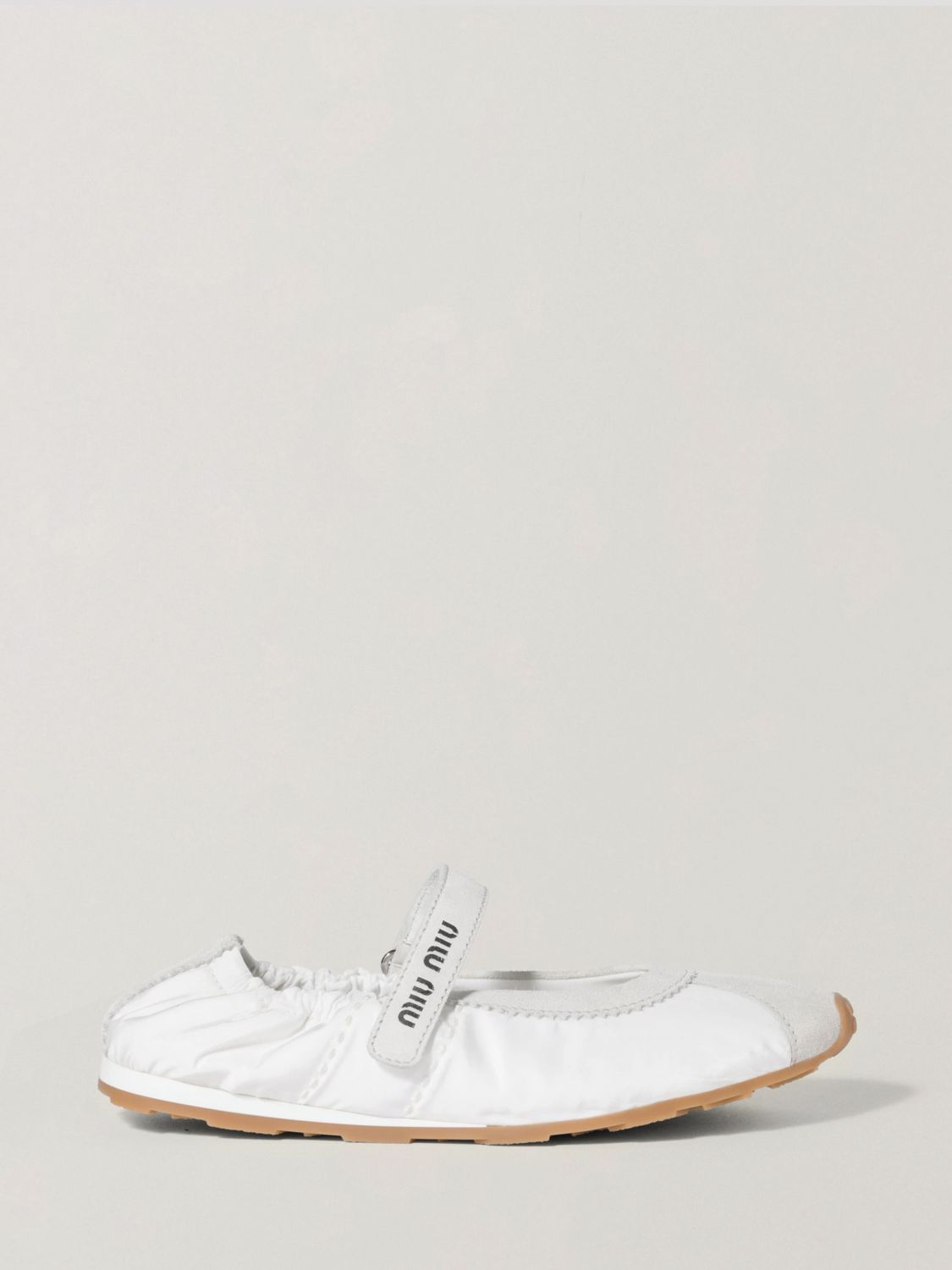 Miu Miu Ballet Flat Woman White MIU MIU