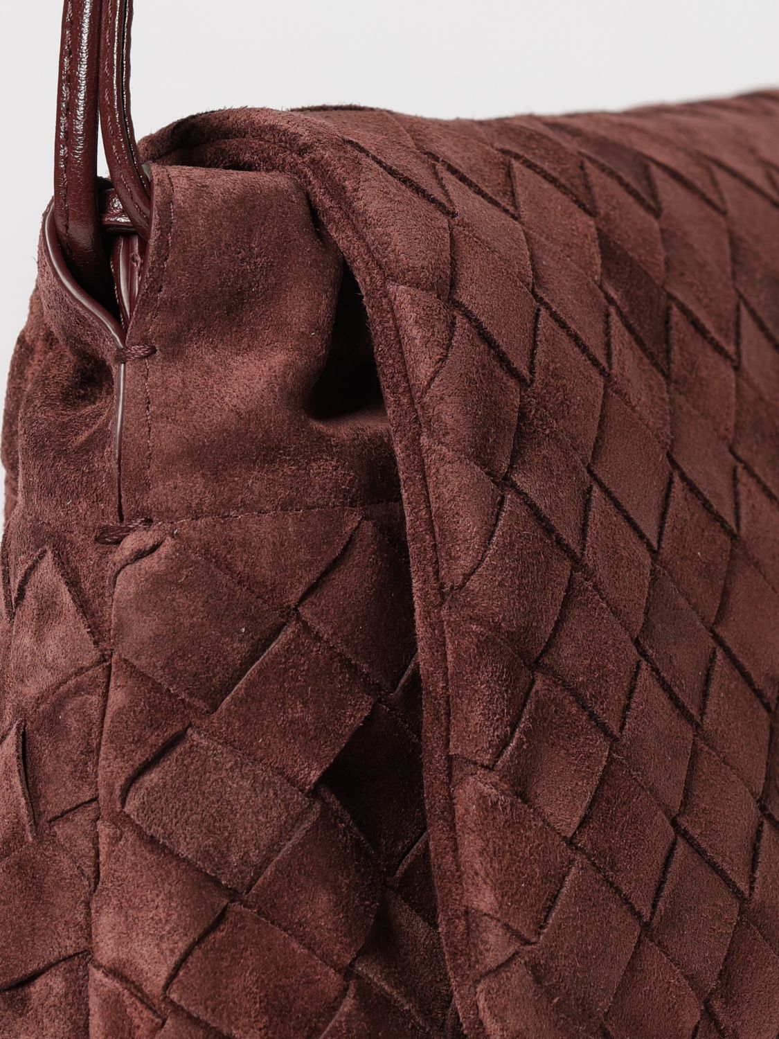 Bottega Veneta Women Woven Suede Giorno Bag Bottega Veneta BOTTEGA VENETA