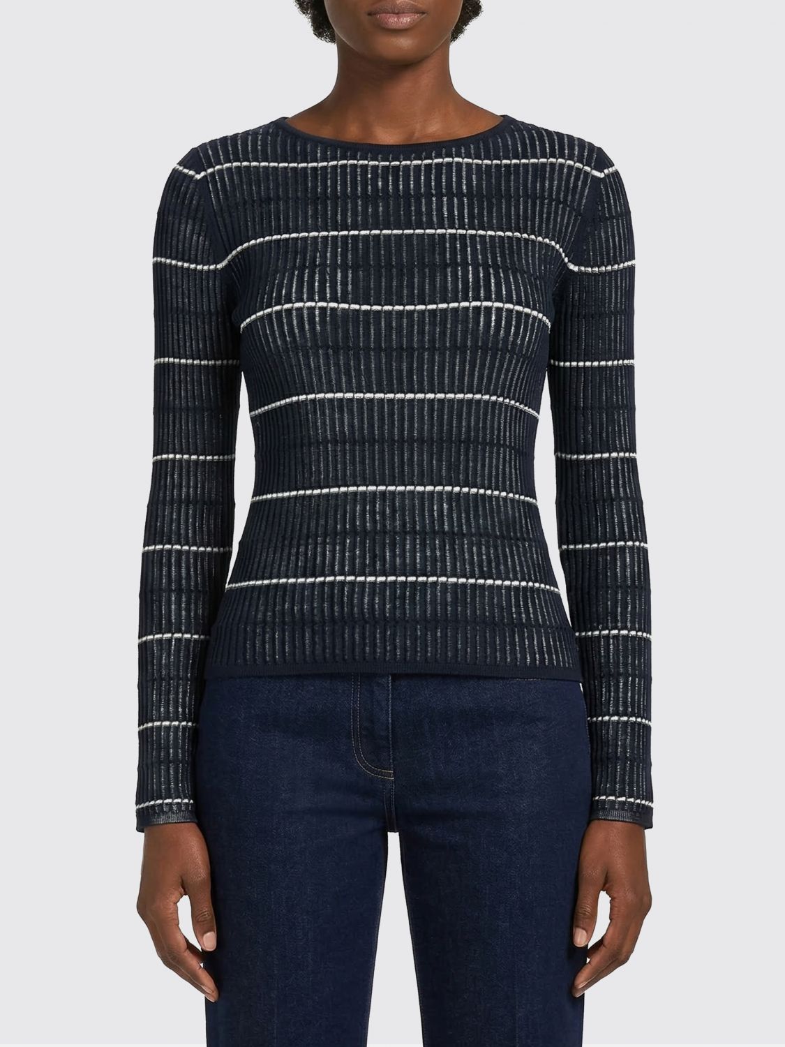 Max Mara Studio Sweater Woman Blue MAX MARA STUDIO
