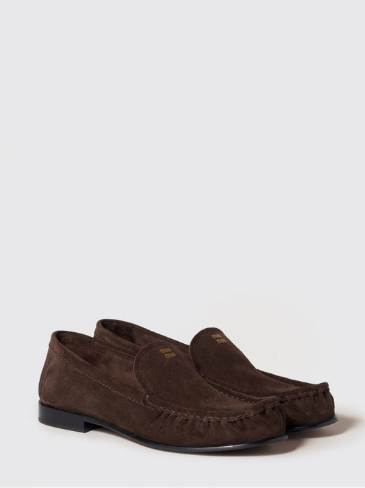 Miu Miu Loafer Woman Brown MIU MIU
