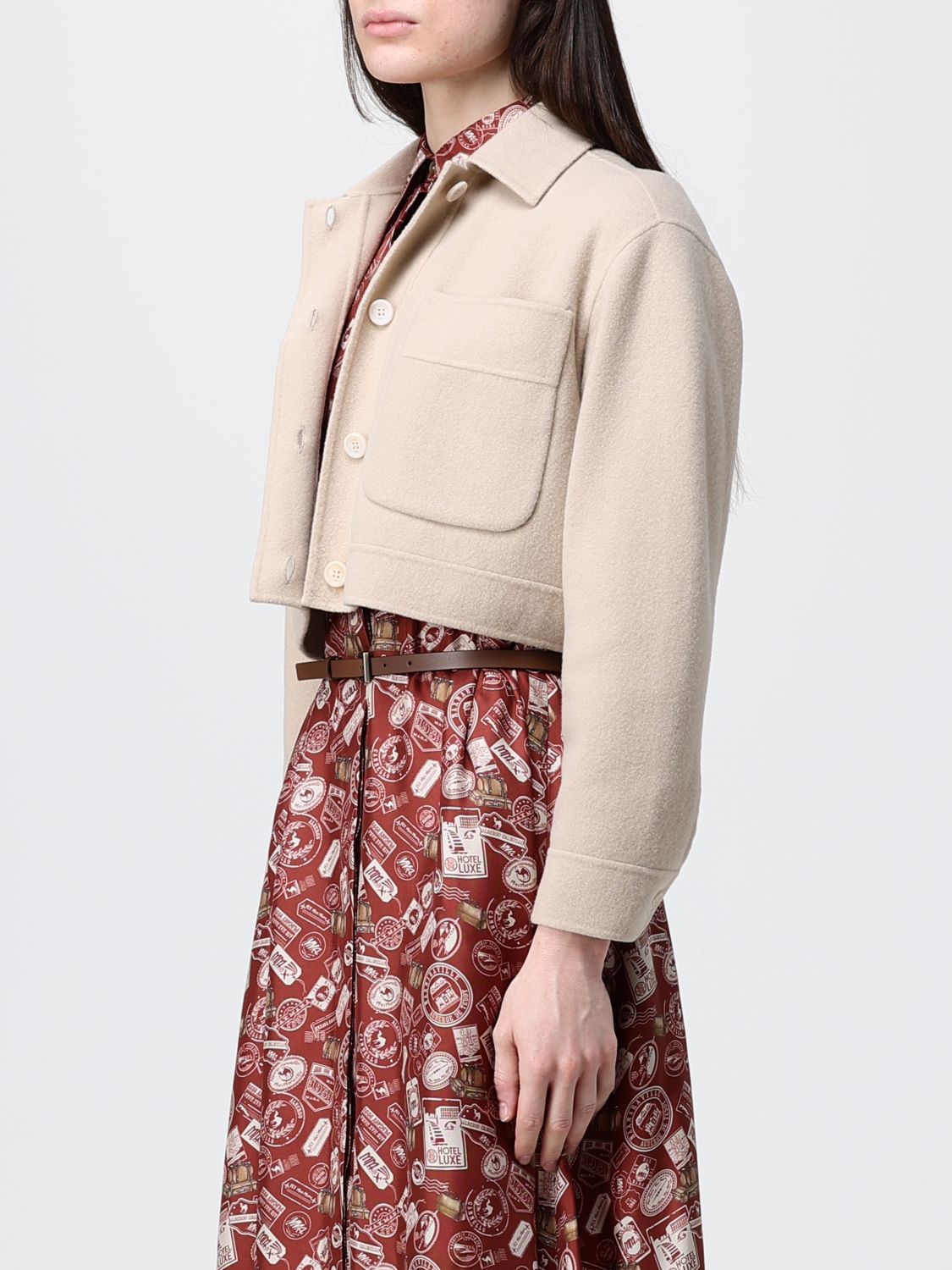 Max Mara Jacket Woman Nude MAX MARA