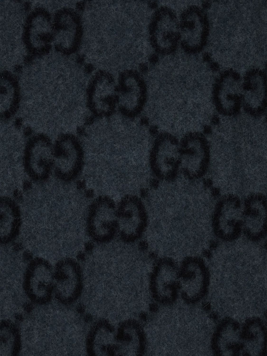 Gucci Scarf Men Grey GUCCI
