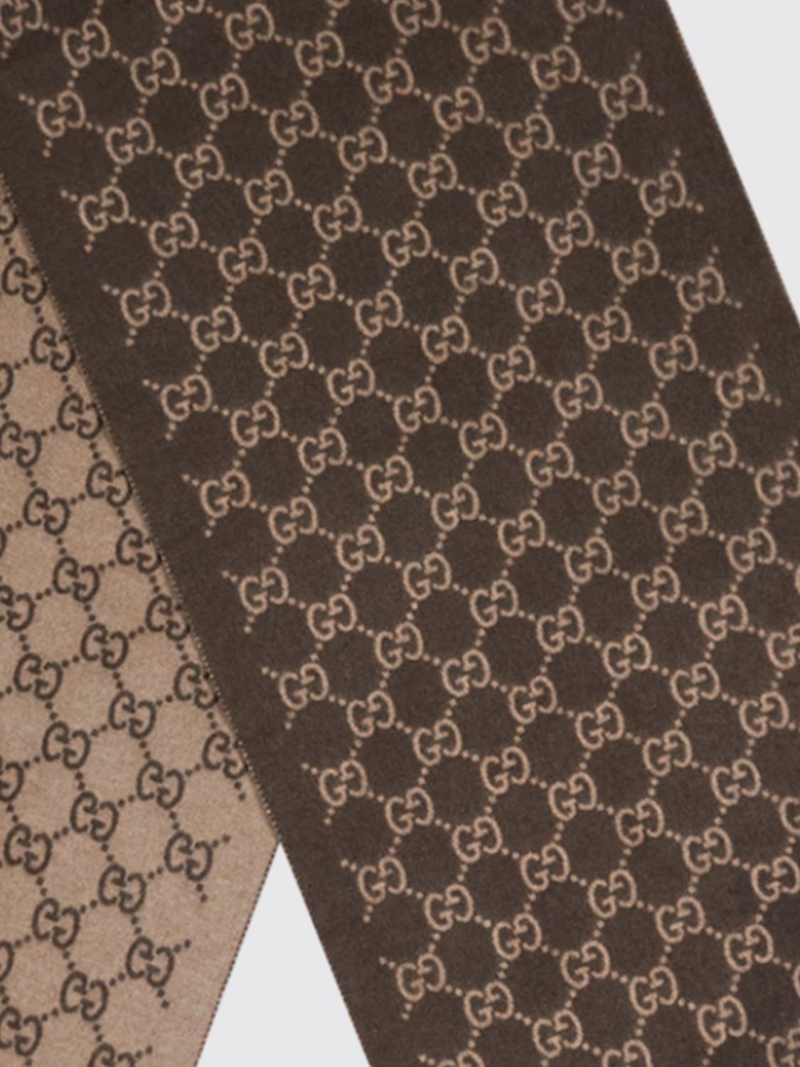 Gucci Scarf Men Brown GUCCI