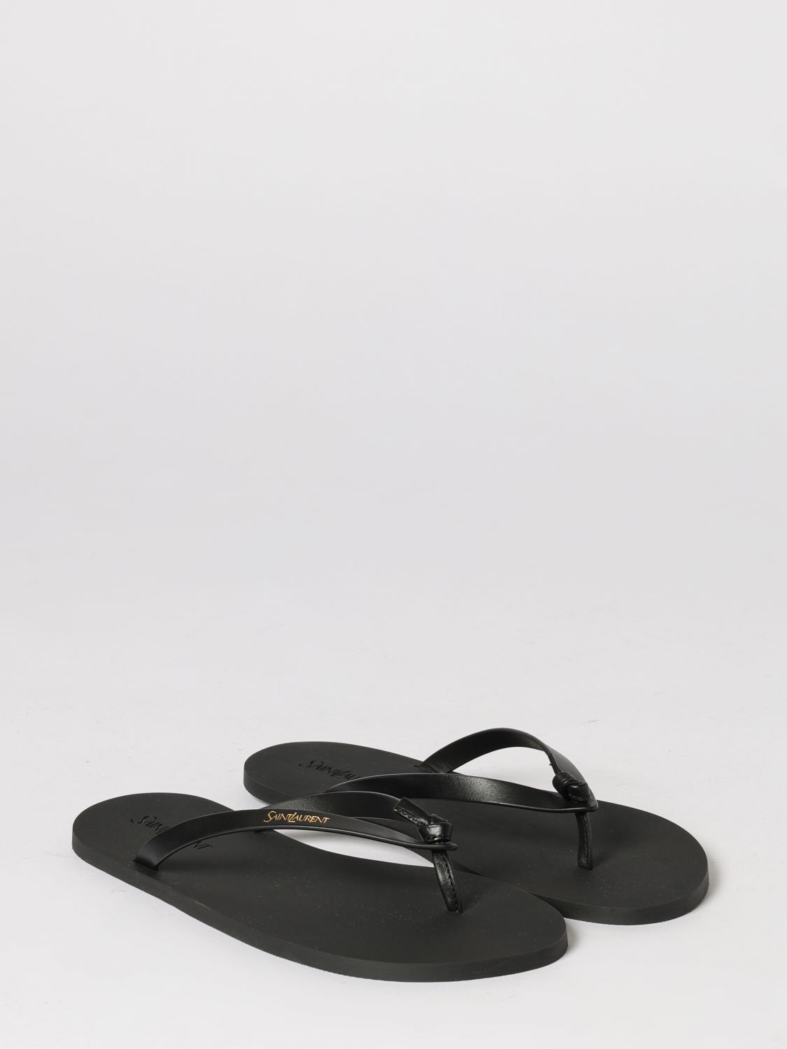 Saint Laurent Sandals Men Black SAINT LAURENT