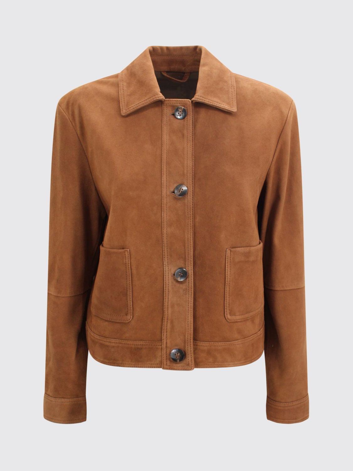 Max Mara Studio Jacket Woman Brown MAX MARA STUDIO