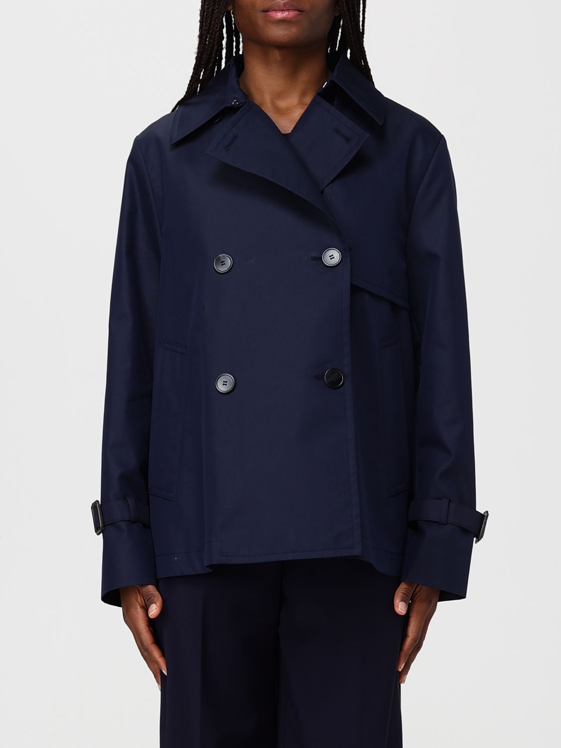 Weekend Max Mara Coat Woman Blue WEEKEND MAX MARA