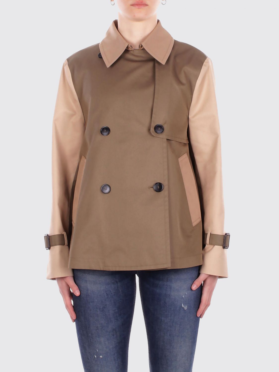 Weekend Max Mara Coat Woman Mud WEEKEND MAX MARA
