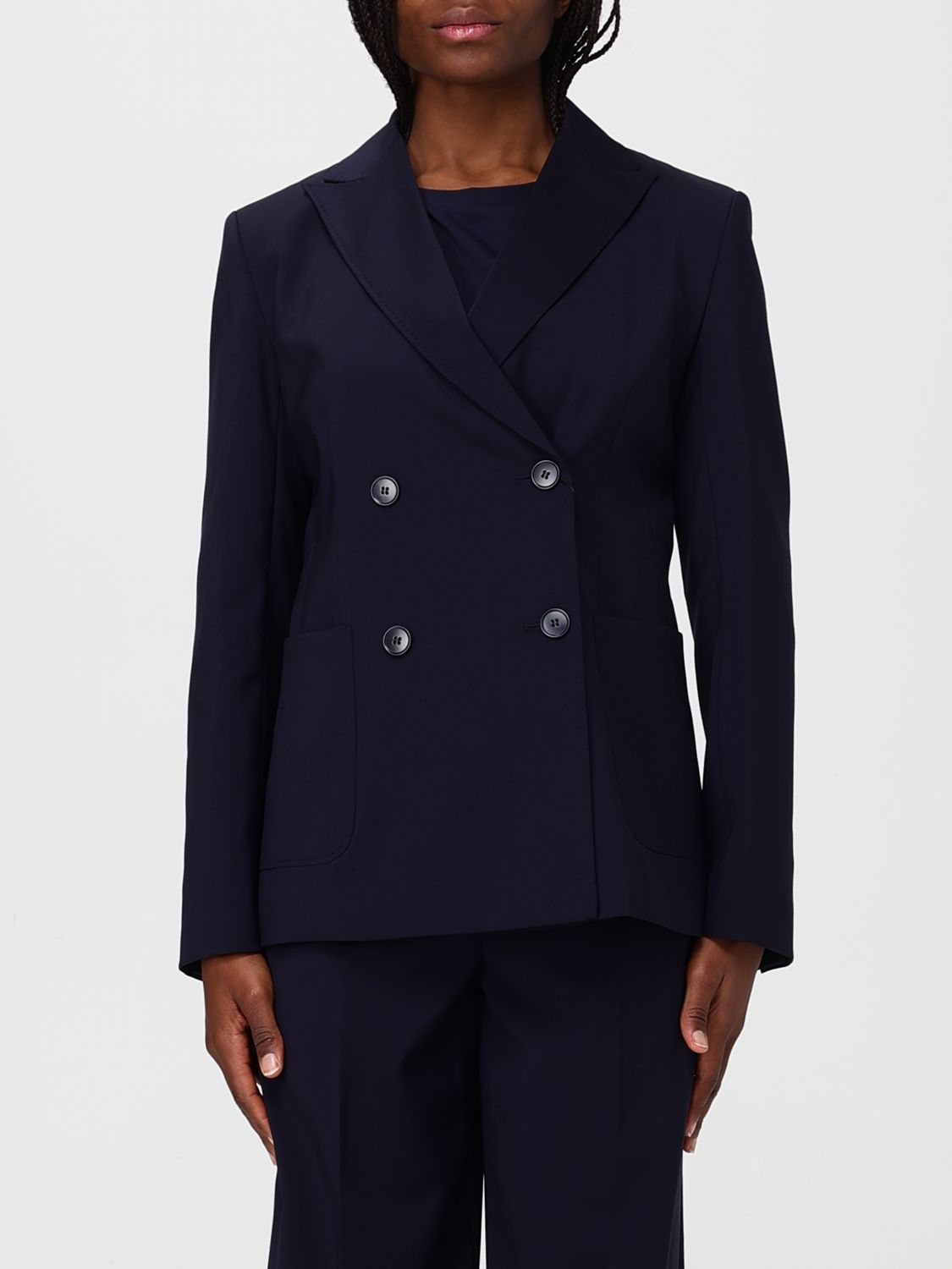 Weekend Max Mara Jacket Woman Blue WEEKEND MAX MARA