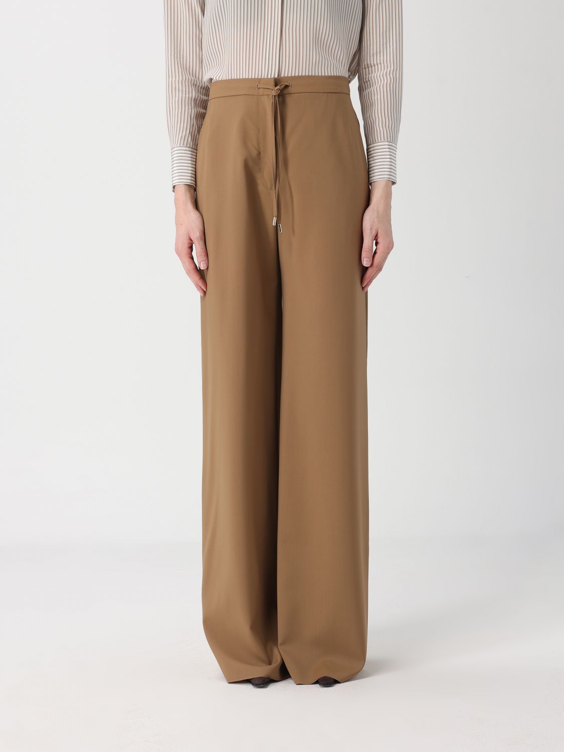 Max Mara Studio Pants Woman Camel MAX MARA STUDIO
