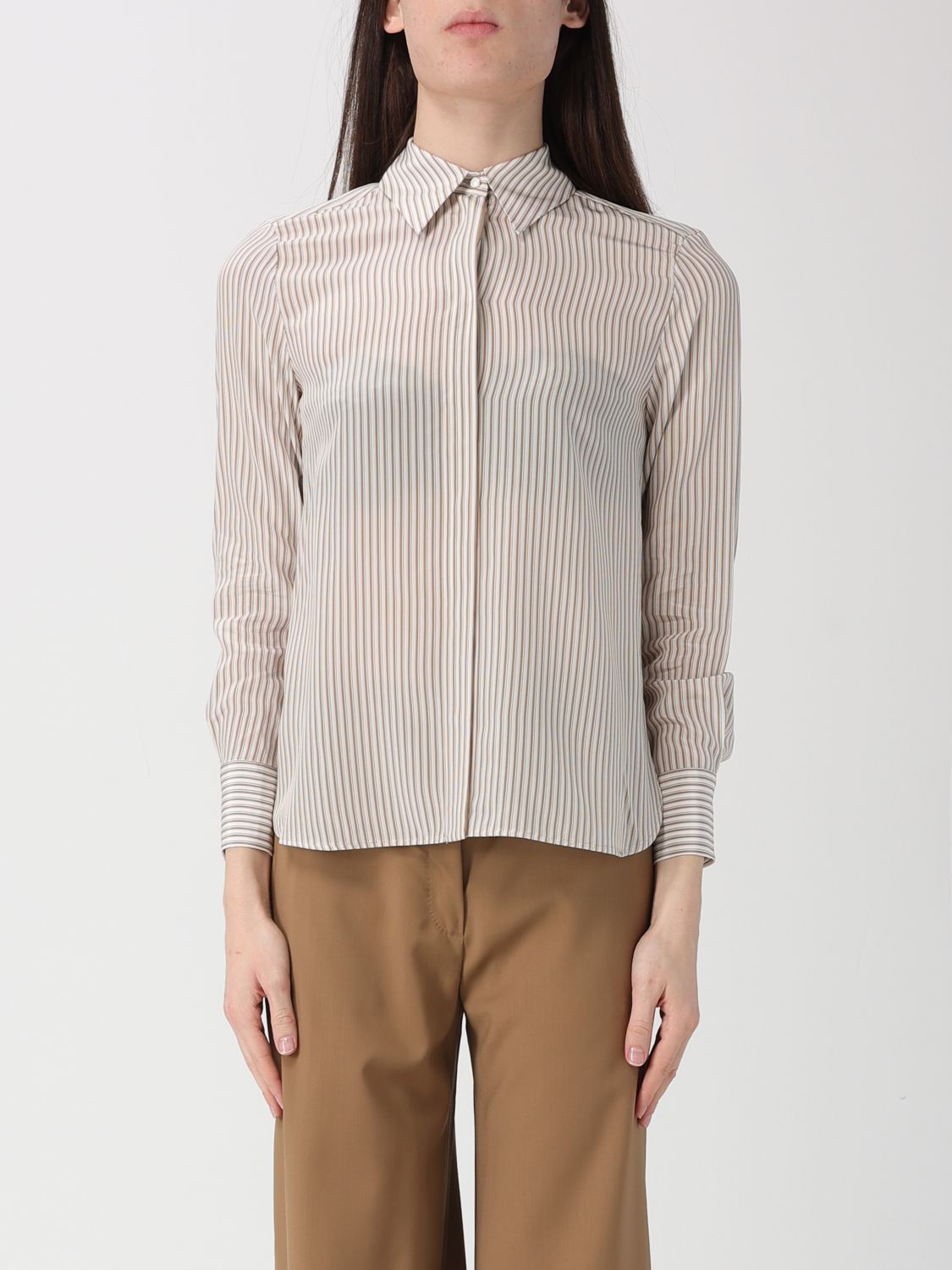 Max Mara Studio Shirt Woman Camel