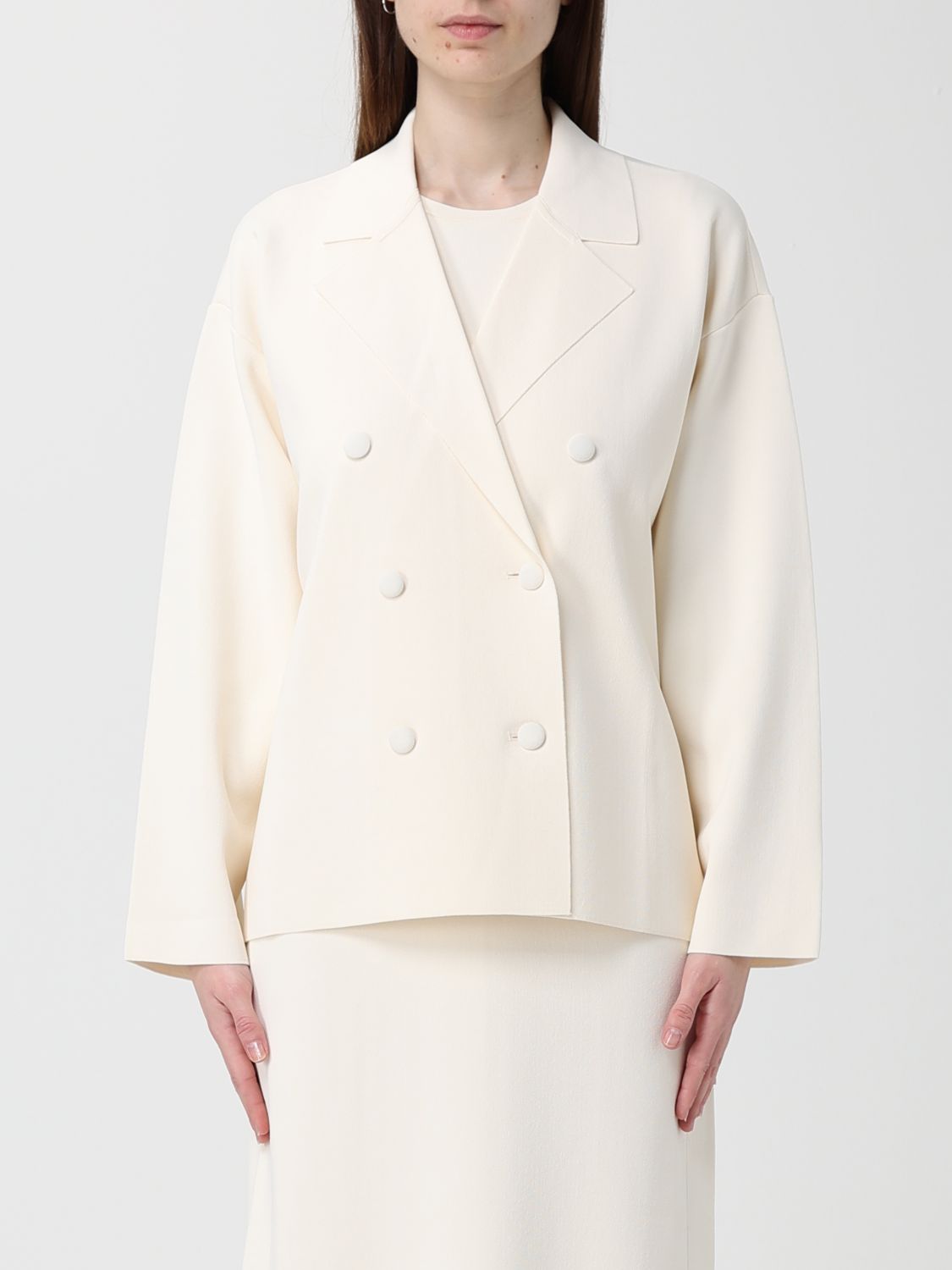 Max Mara Jacket Woman Ivory MAX MARA