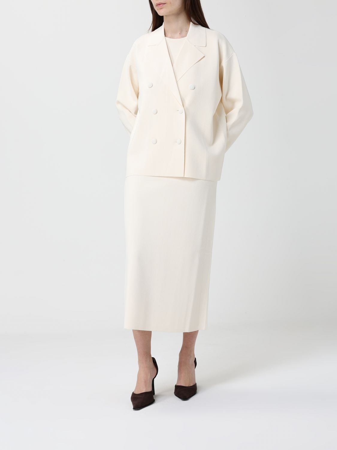 Max Mara Jacket Woman Ivory MAX MARA