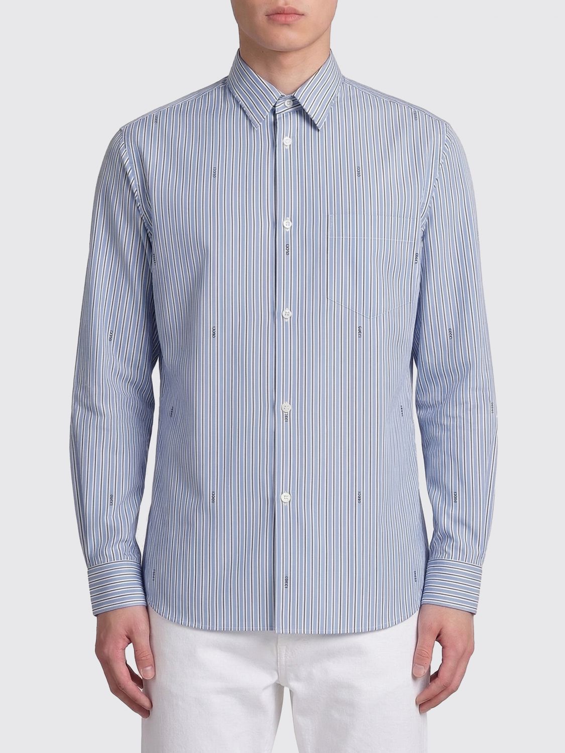 Gucci Shirt Men Blue GUCCI