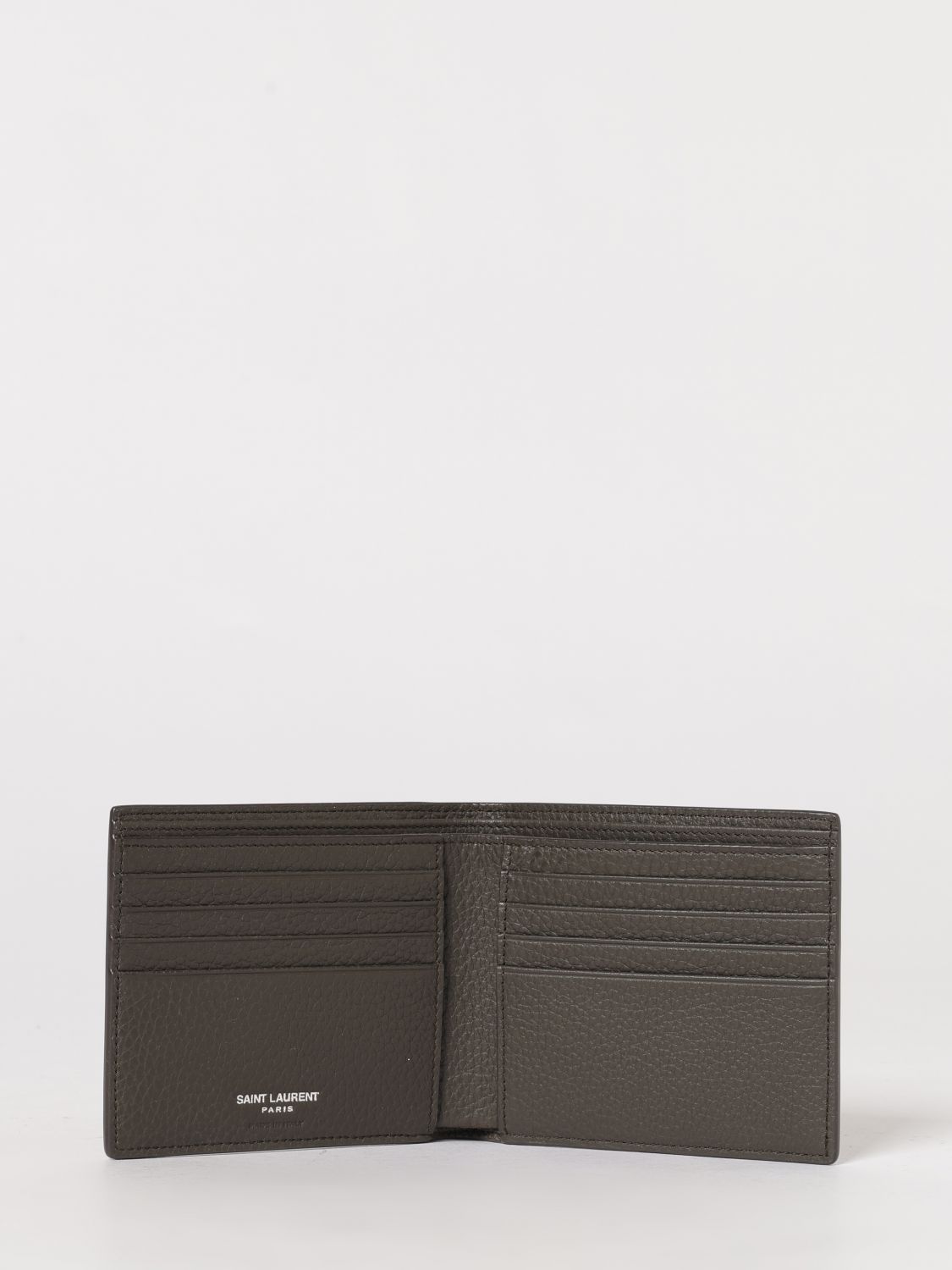 Saint Laurent Wallet Men Brown SAINT LAURENT