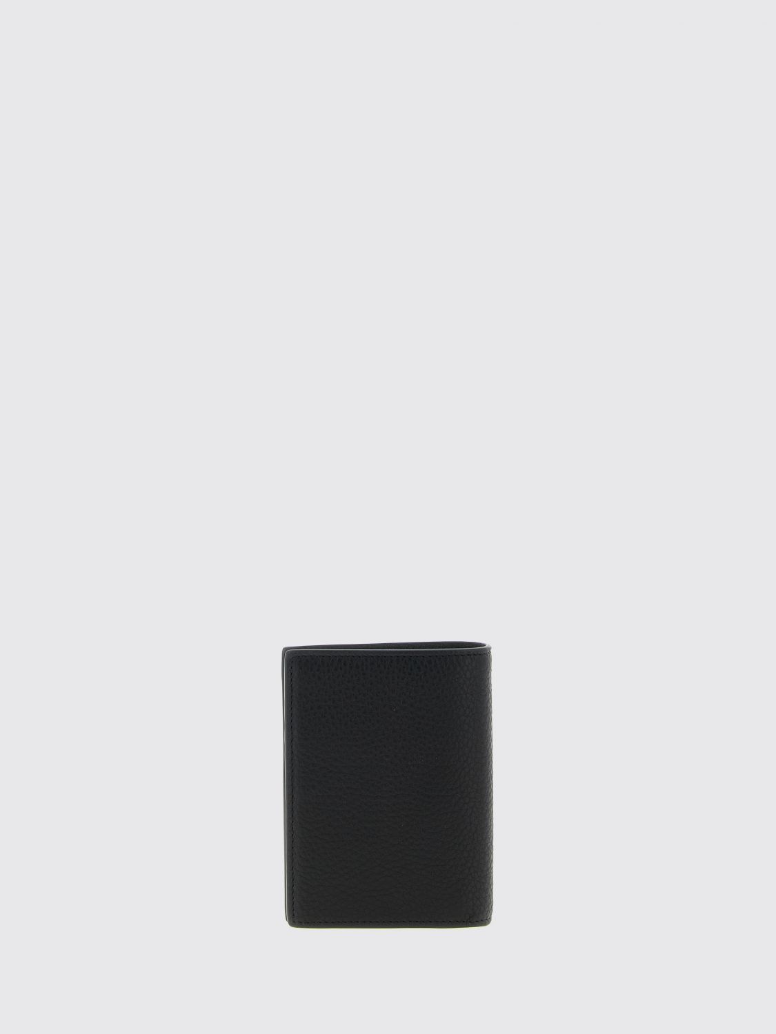Saint Laurent Men Tiny Cassandre Card Holder In Grained Leather Saint Laurent SAINT LAURENT