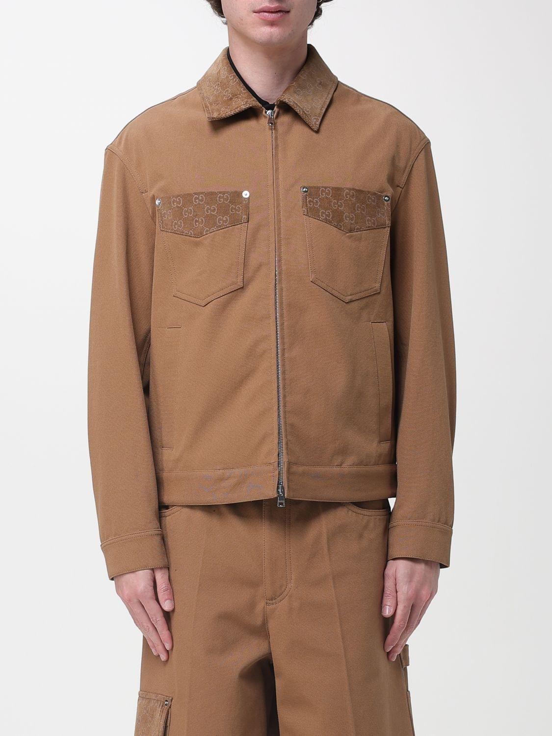 Gucci Jacket Men Camel GUCCI