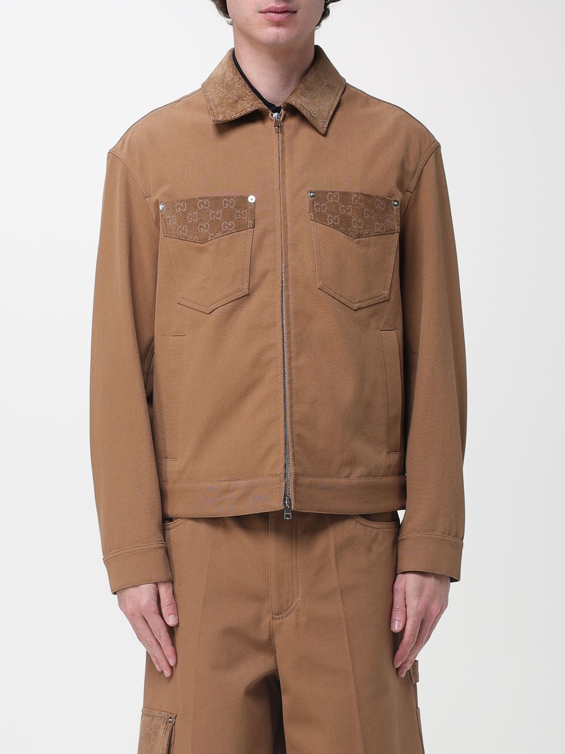 Gucci Jacket Men Camel GUCCI