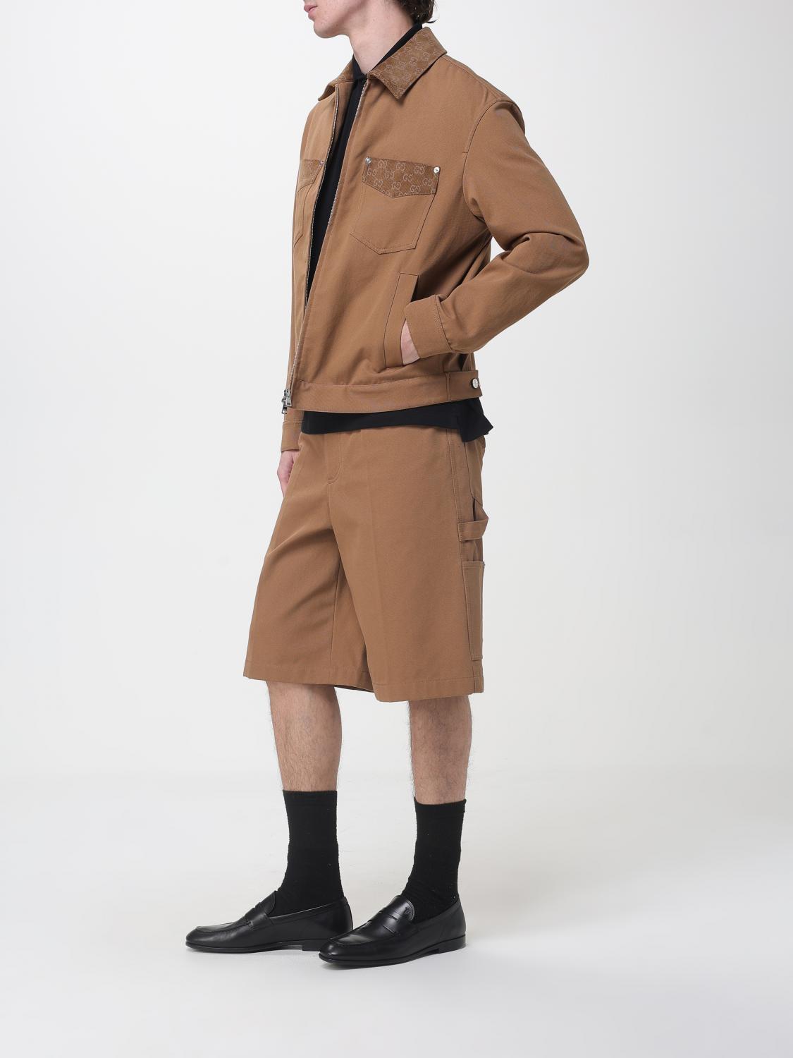Gucci Shorts Men Camel GUCCI
