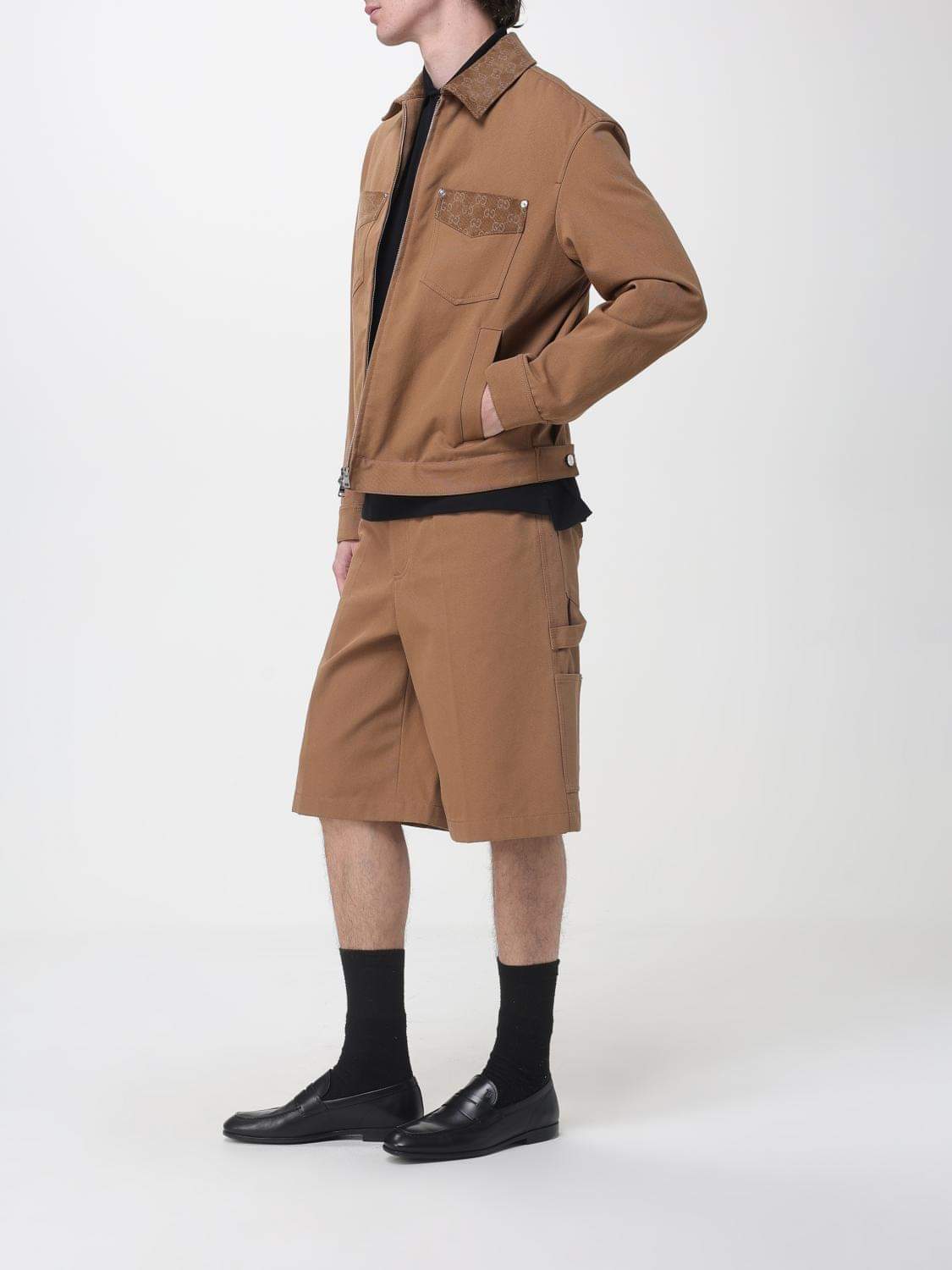 Gucci Shorts Men Camel GUCCI