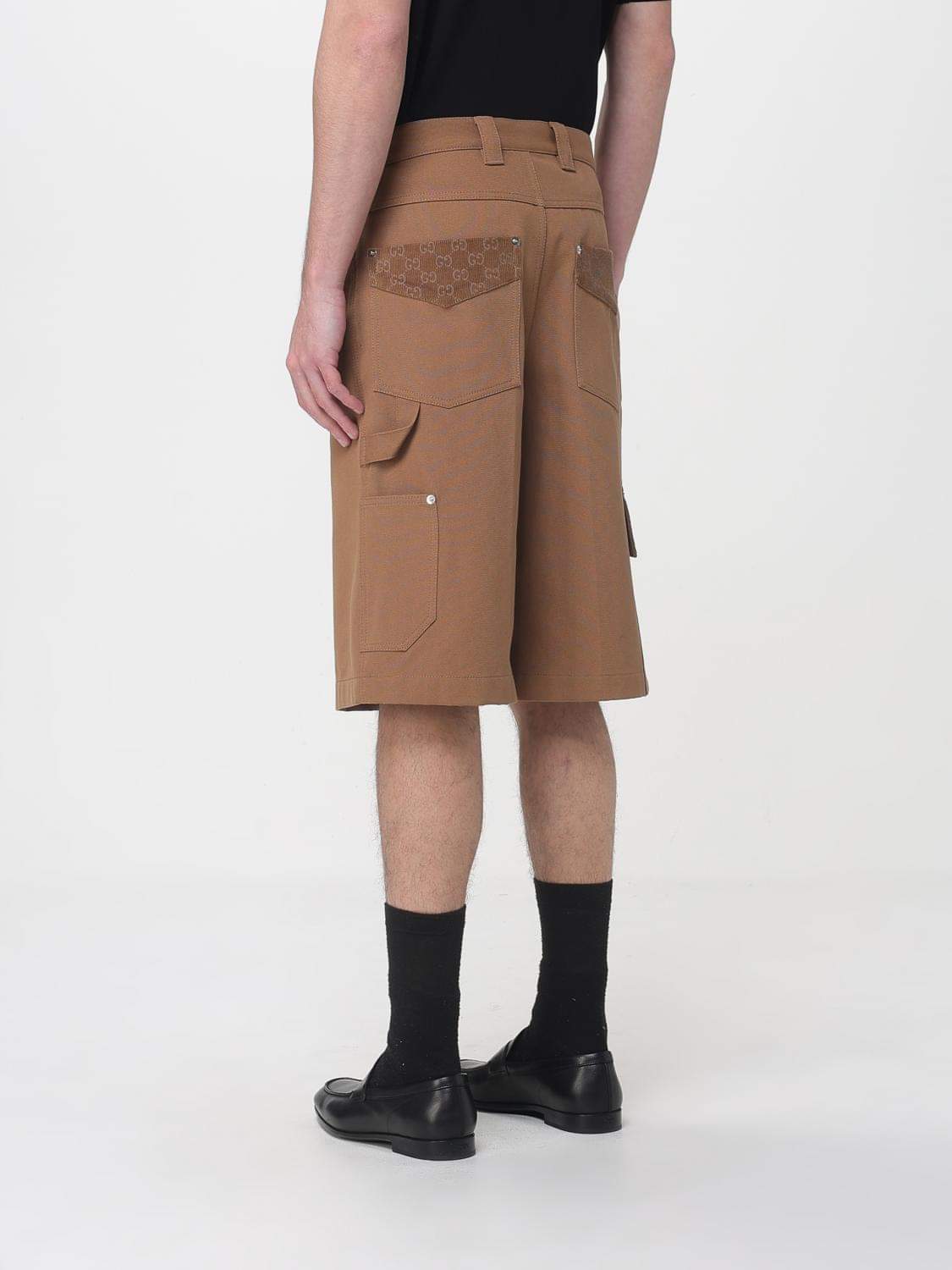 Gucci Shorts Men Camel GUCCI