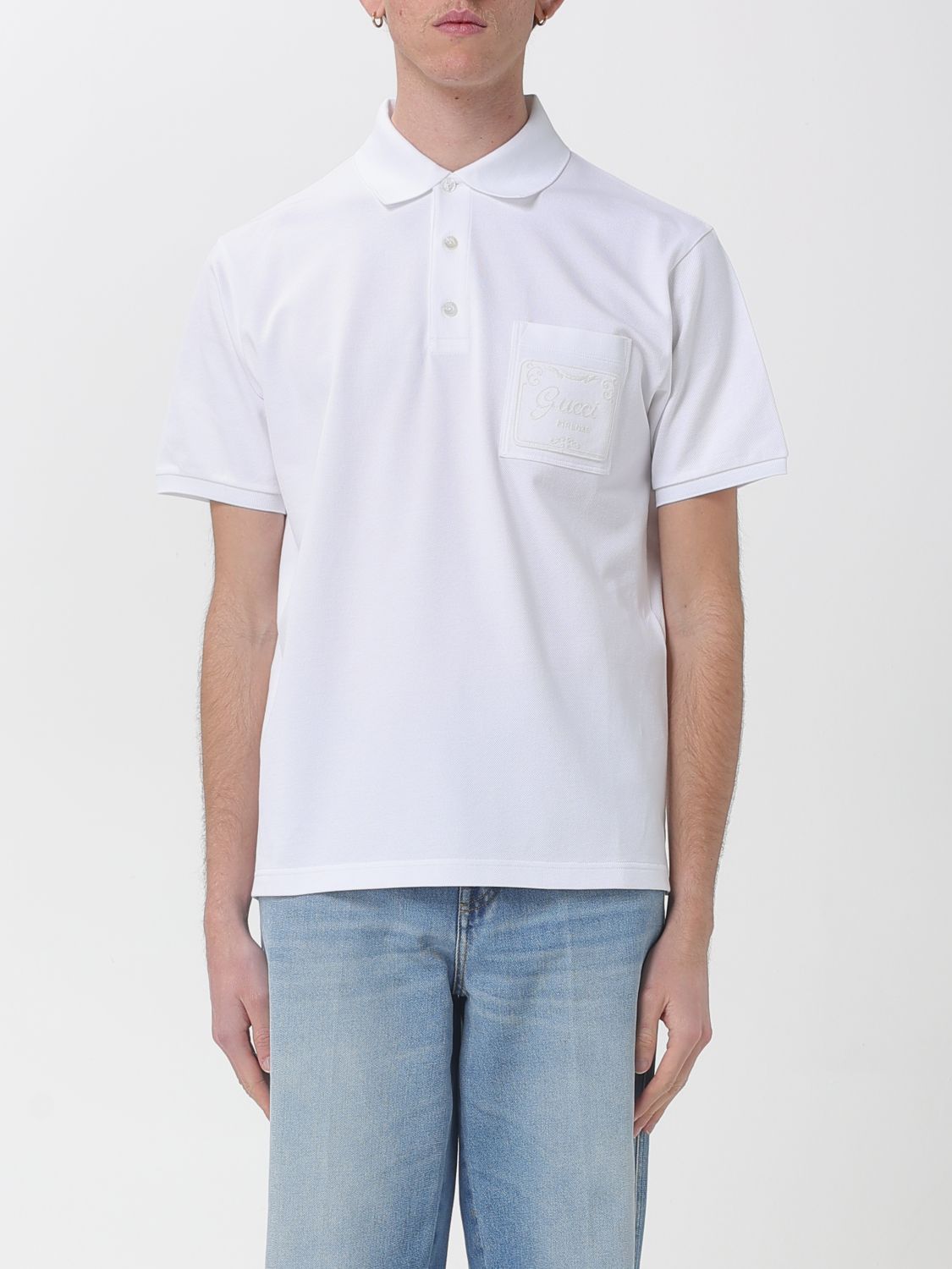 Gucci Polo Shirt Men White GUCCI
