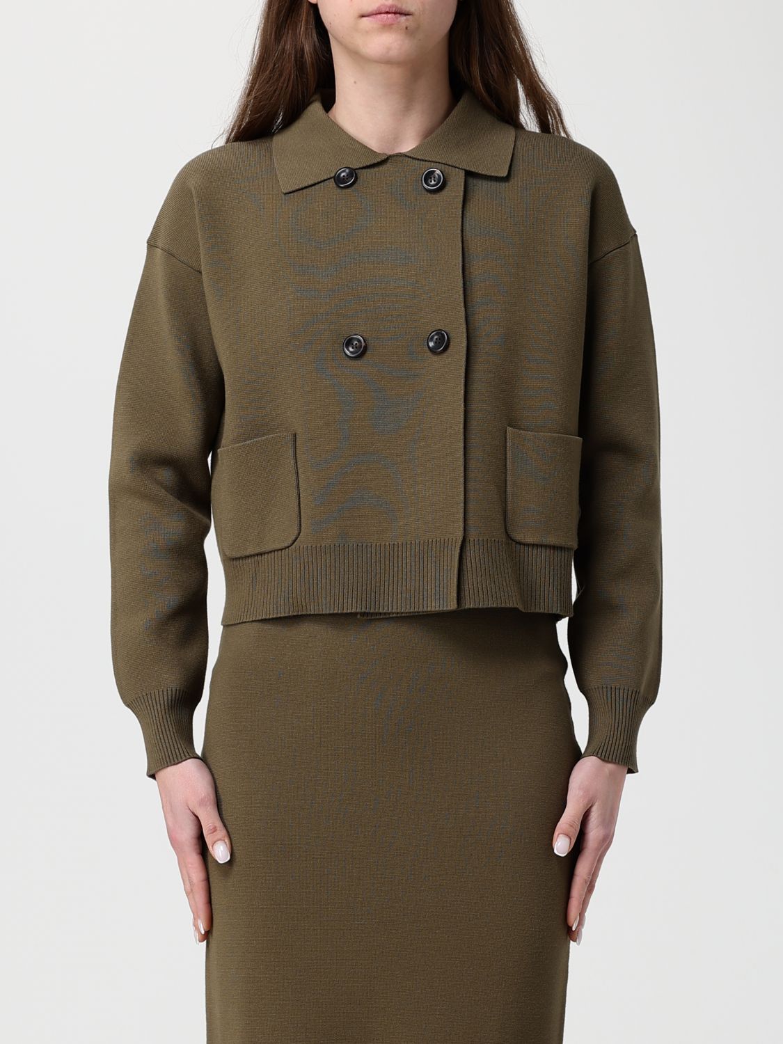 Max Mara Jacket Woman Kaki MAX MARA