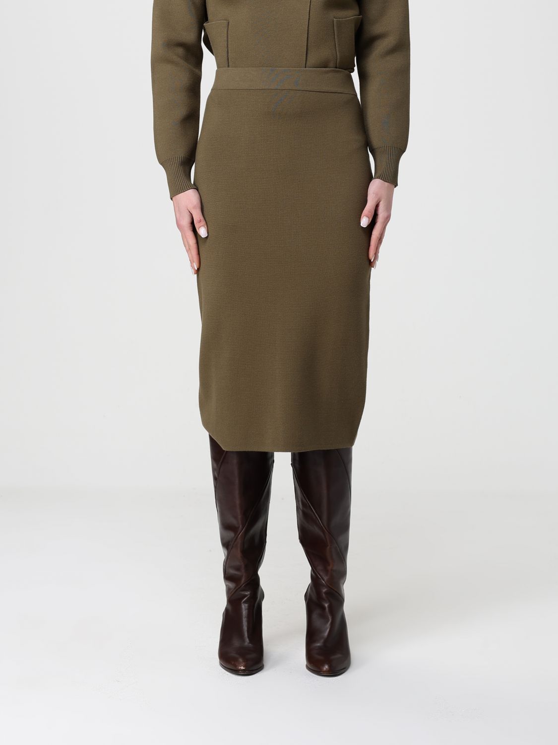 Max Mara Skirt Woman Kaki MAX MARA
