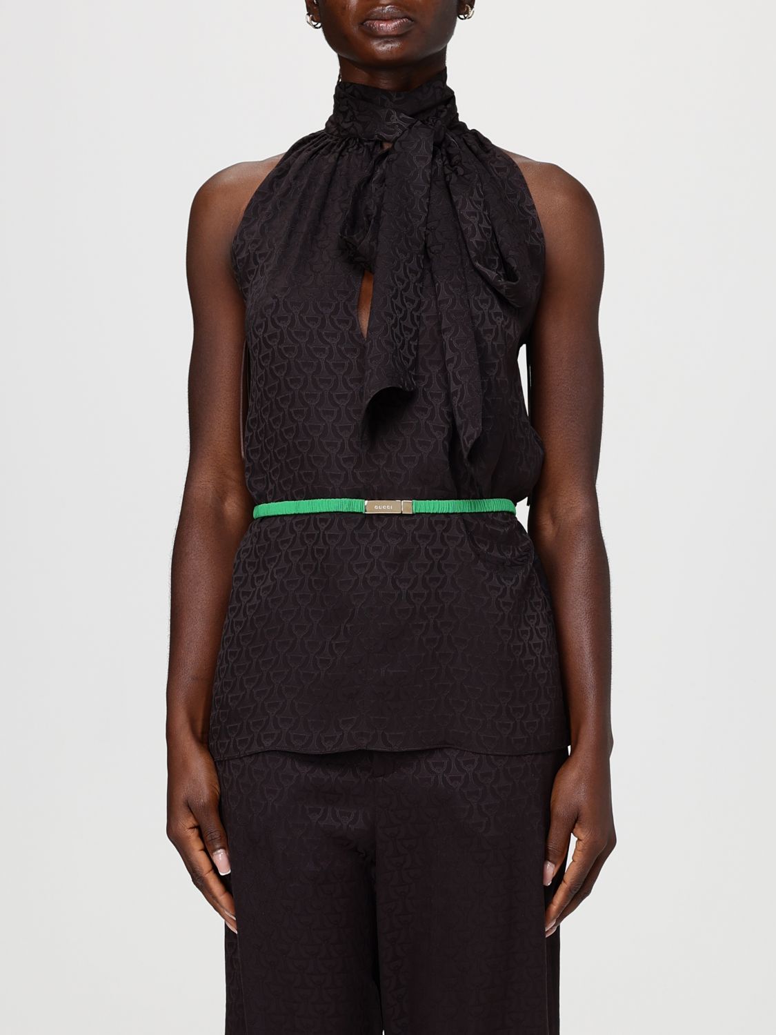 Gucci Top Woman Brown GUCCI