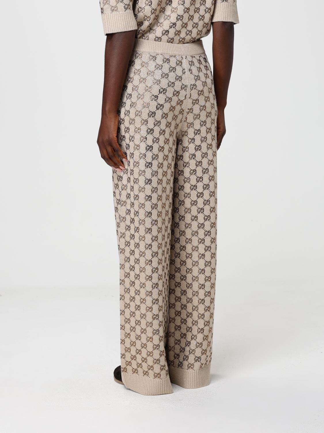 Gucci Pants Woman Beige GUCCI