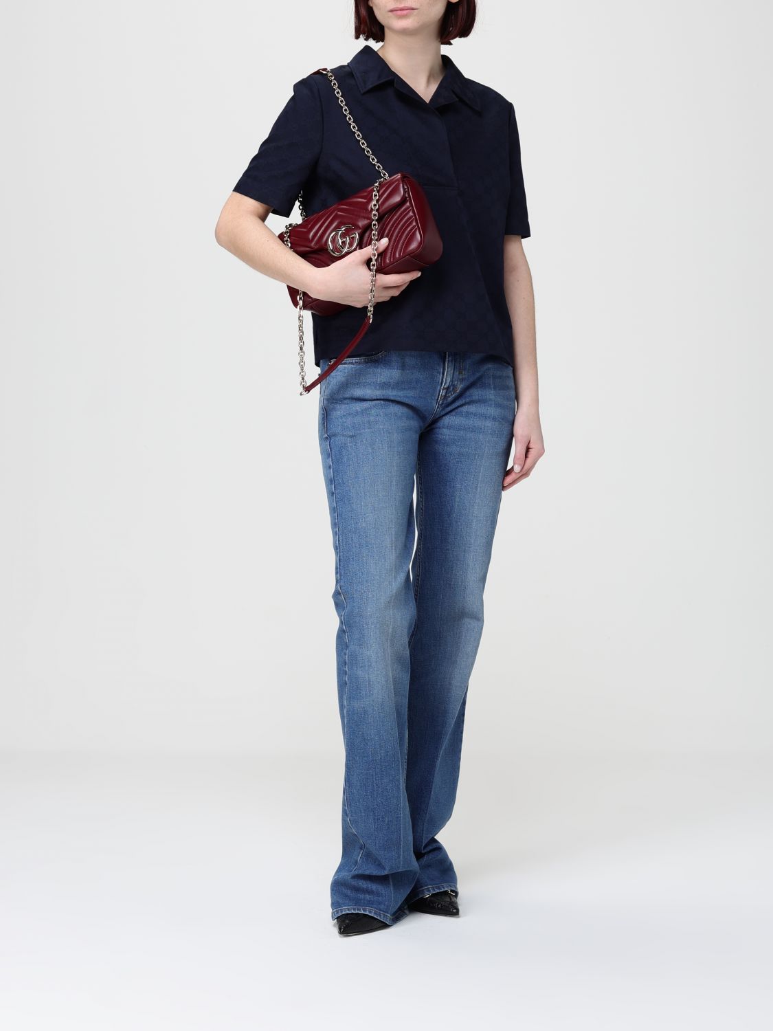 Gucci Women Gucci Women Gg Polyester Polo Shirt Gucci GUCCI