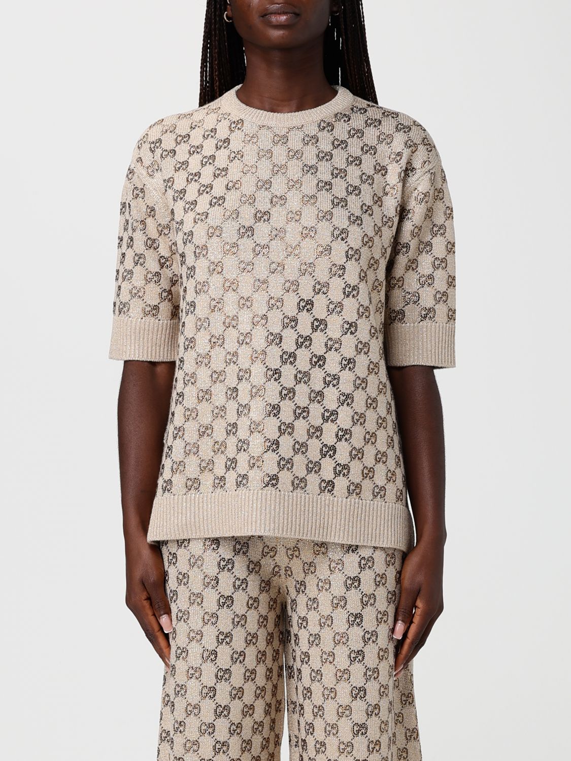 Gucci Sweater Woman Beige GUCCI