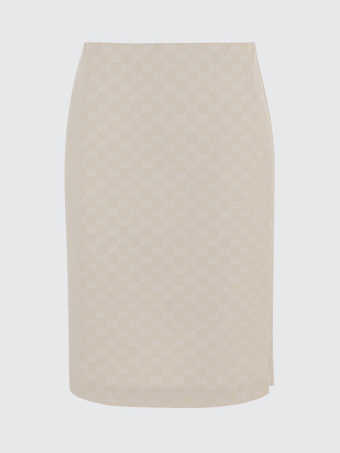 Gucci Skirt Woman Beige GUCCI